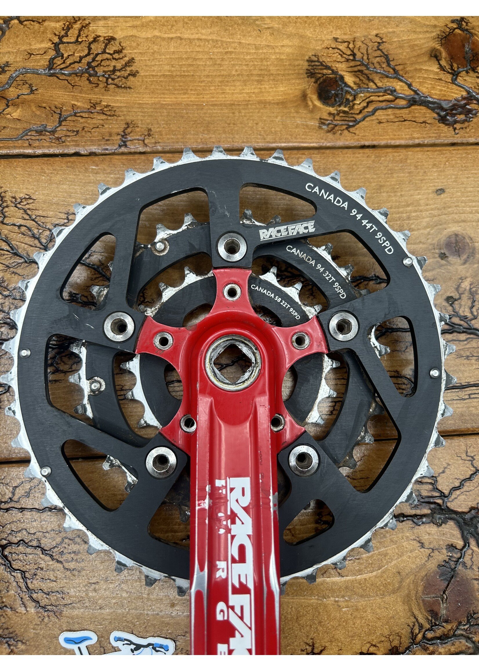 Raceface Raceface Turbine LP 44/32/22 Red 175mm Crankset
