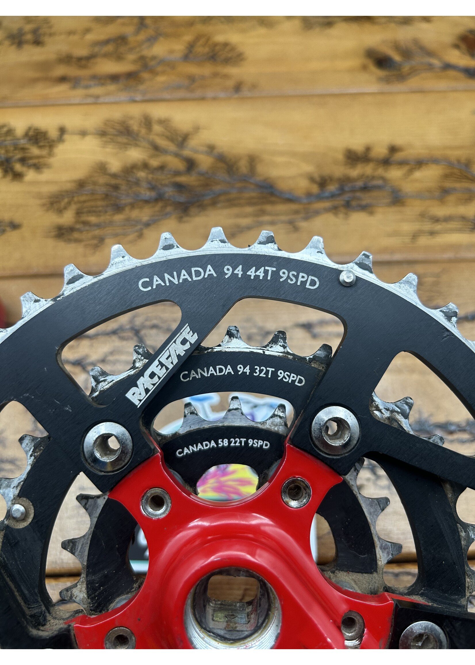 Raceface Raceface Turbine LP 44/32/22 Red 175mm Crankset