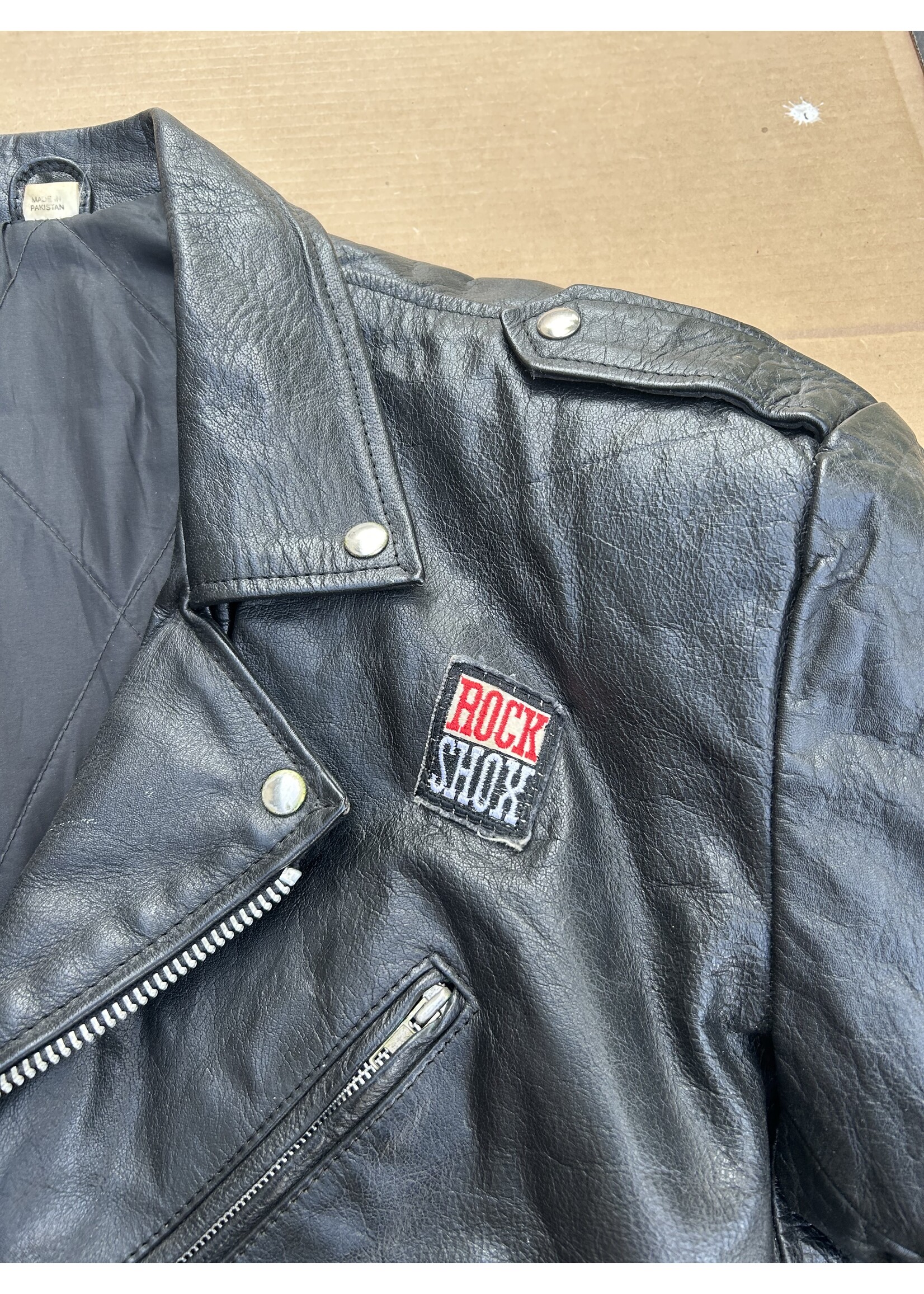 Rock Shox Rock Shox Leather Jacket Size 48 / Medium