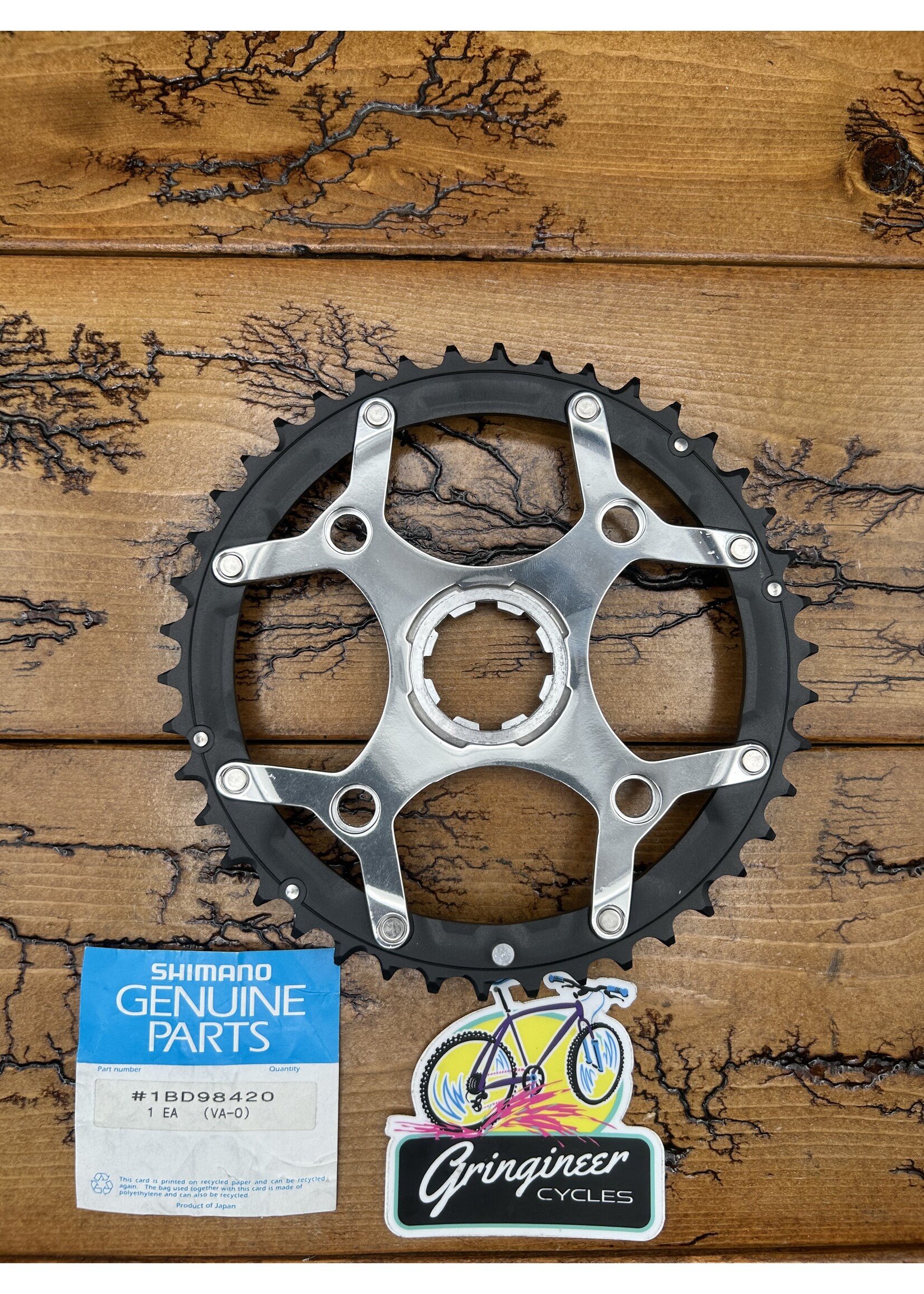 SHIMANO Shimano Deore LX M569 42 Tooth Chainring and Spider NOS