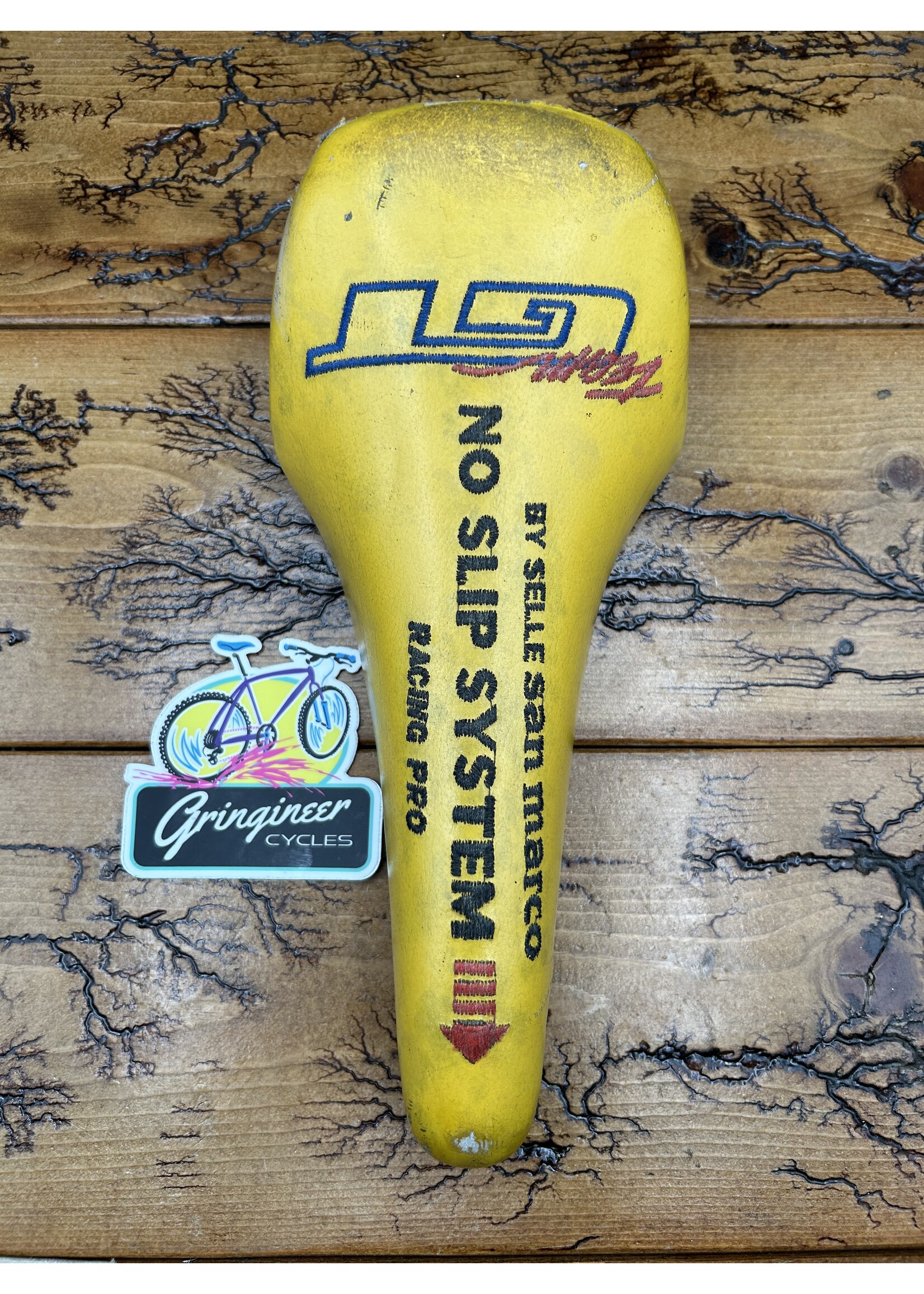 GT Selle San Marco Team GT Yellow No Slip System Saddle