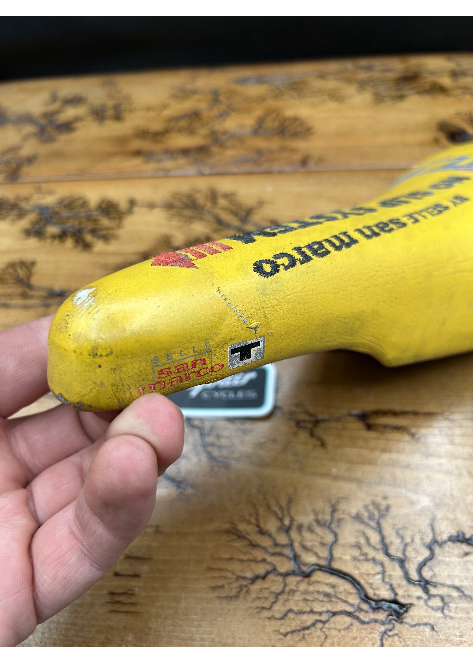 GT Selle San Marco Team GT Yellow No Slip System Saddle