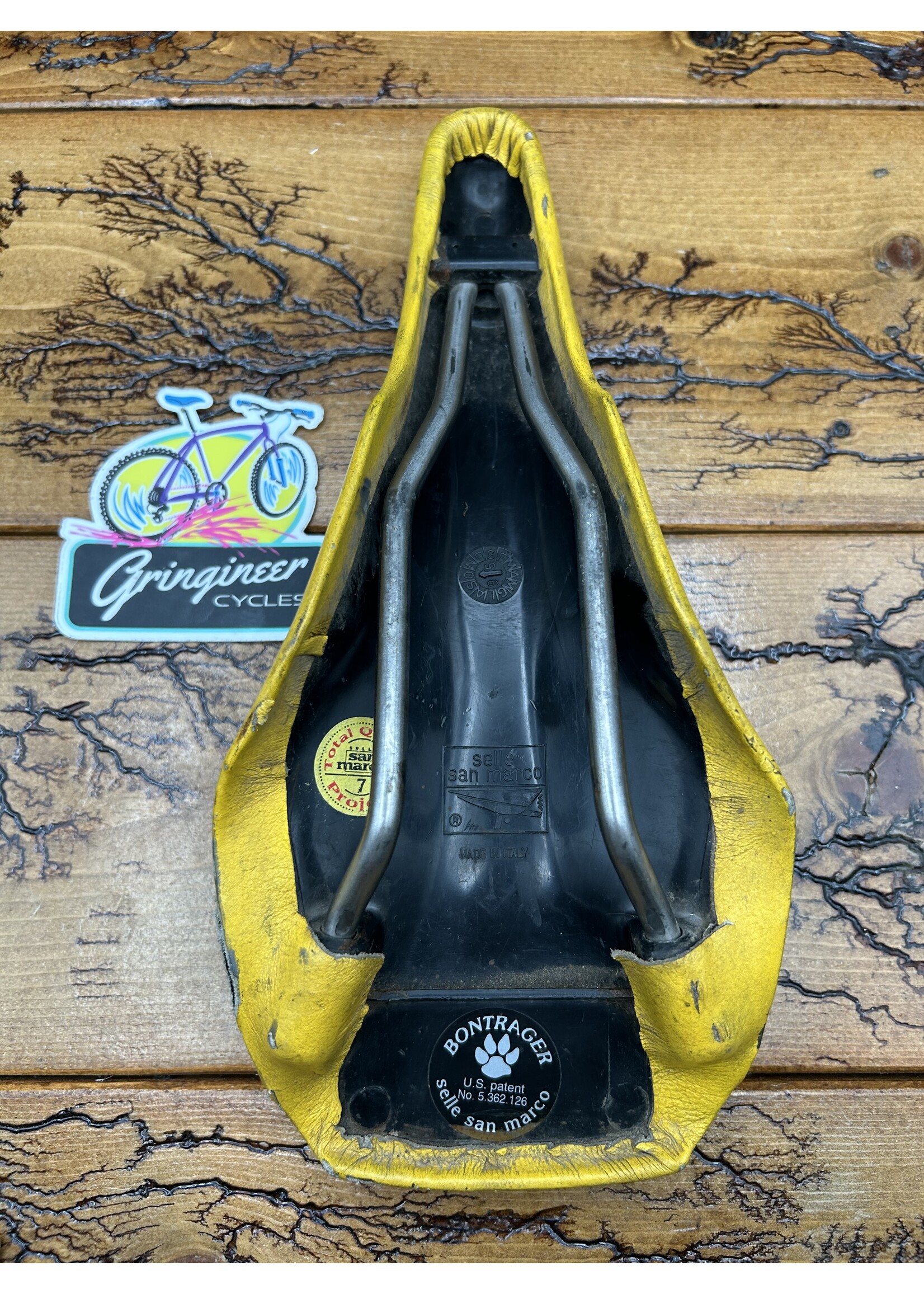 GT Selle San Marco Team GT Yellow No Slip System Saddle