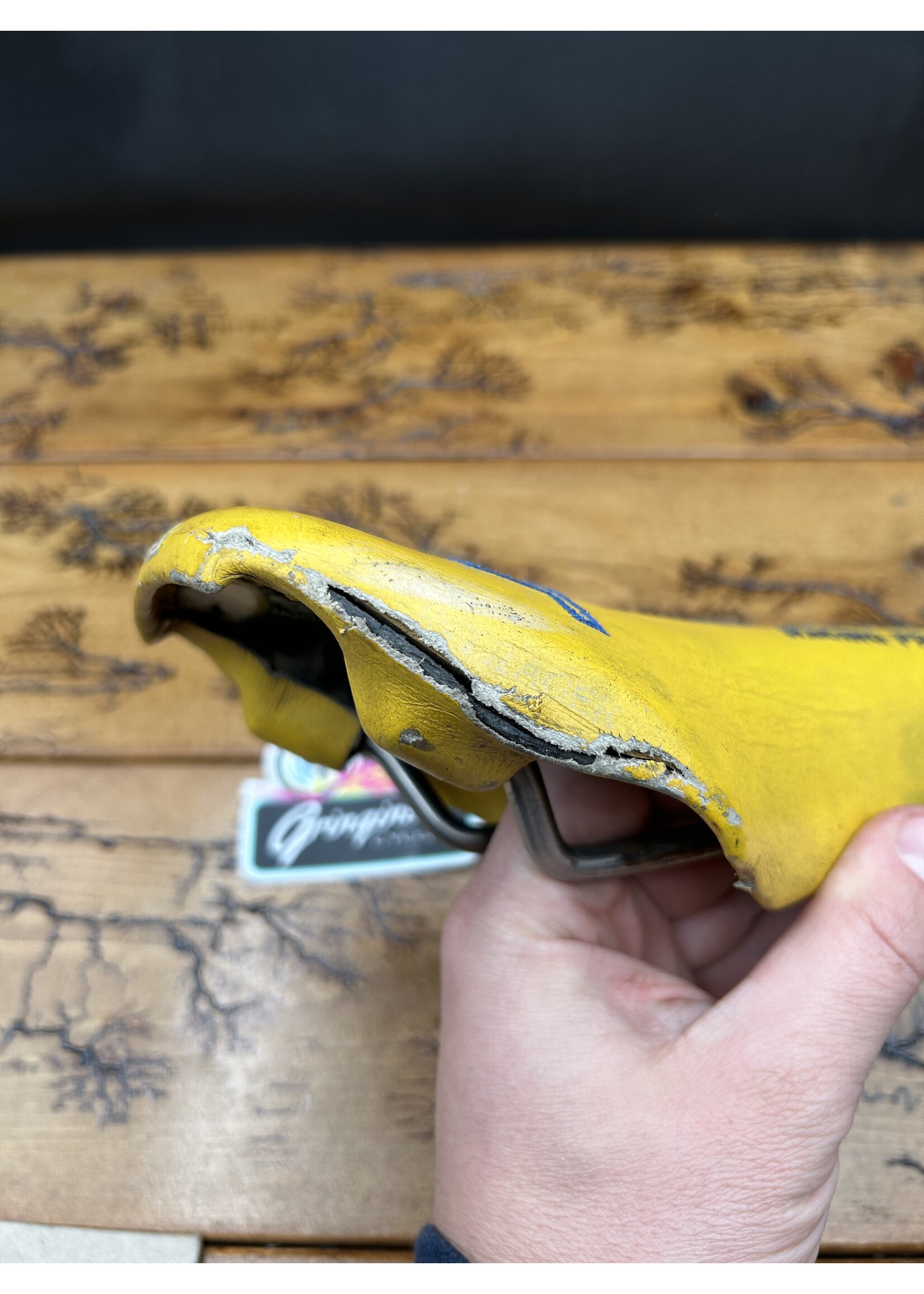 GT Selle San Marco Team GT Yellow No Slip System Saddle