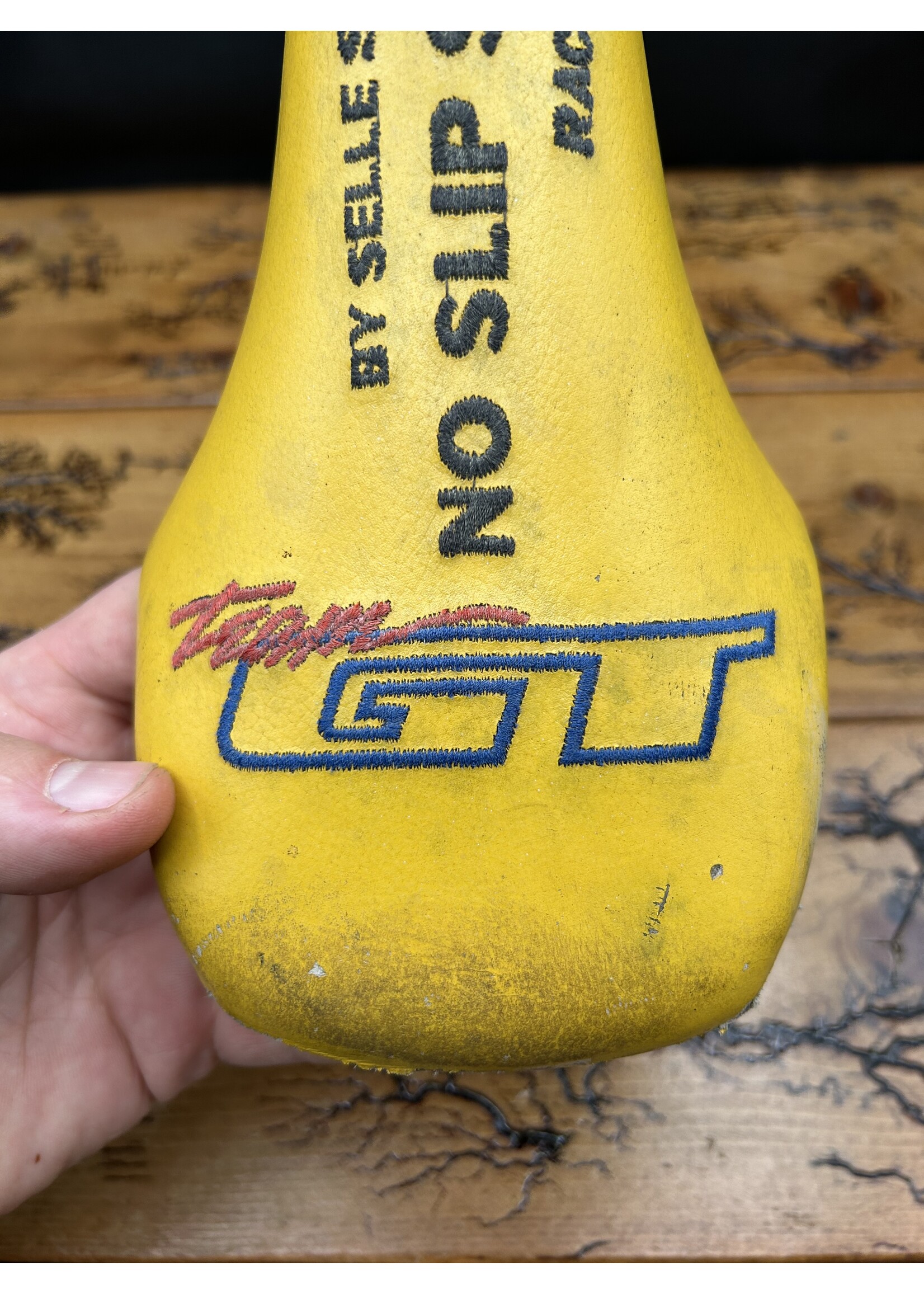 GT Selle San Marco Team GT Yellow No Slip System Saddle