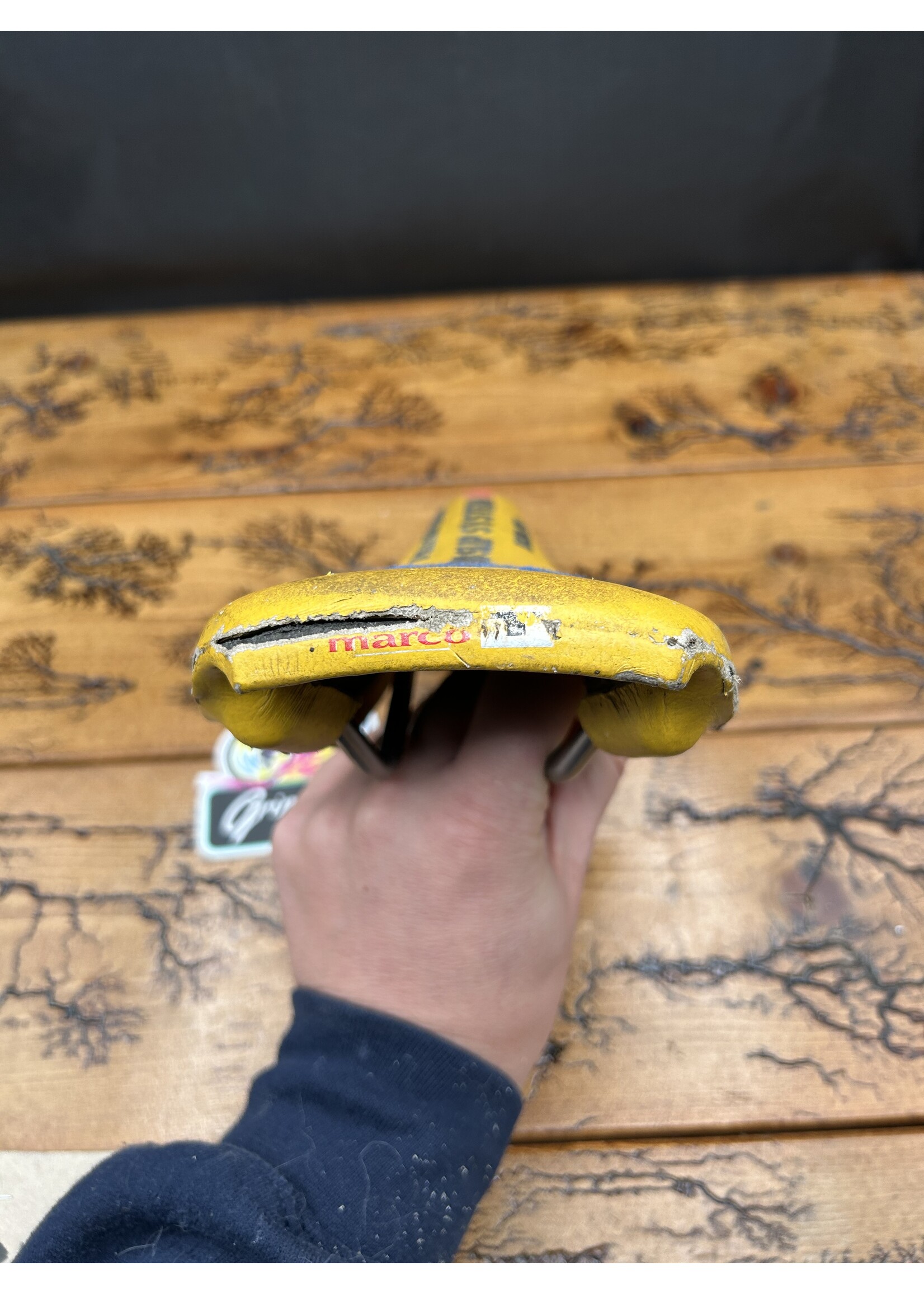 GT Selle San Marco Team GT Yellow No Slip System Saddle