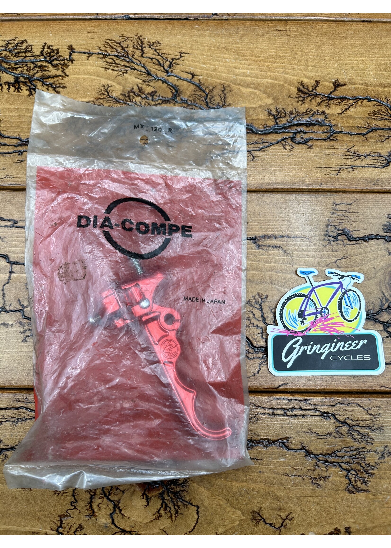 Dia Compe Dia Compe MX120 Red BMX Brake Lever NOS