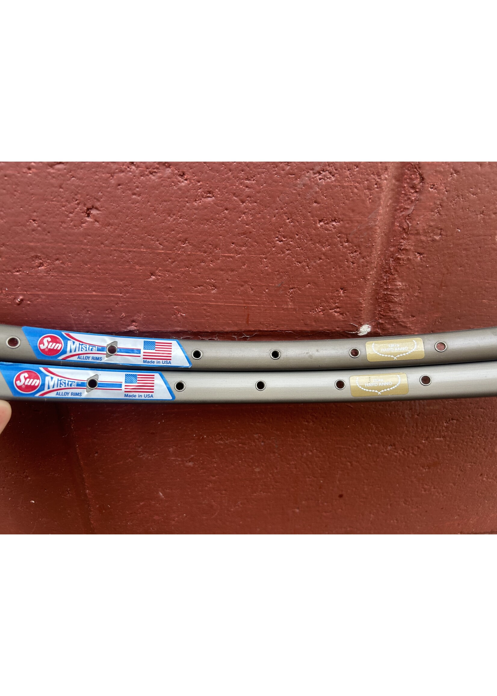Sunrims Sun Mistral Ultra Hard Anno 26 Inch 36 Hole Rims Set Of 2 NOS