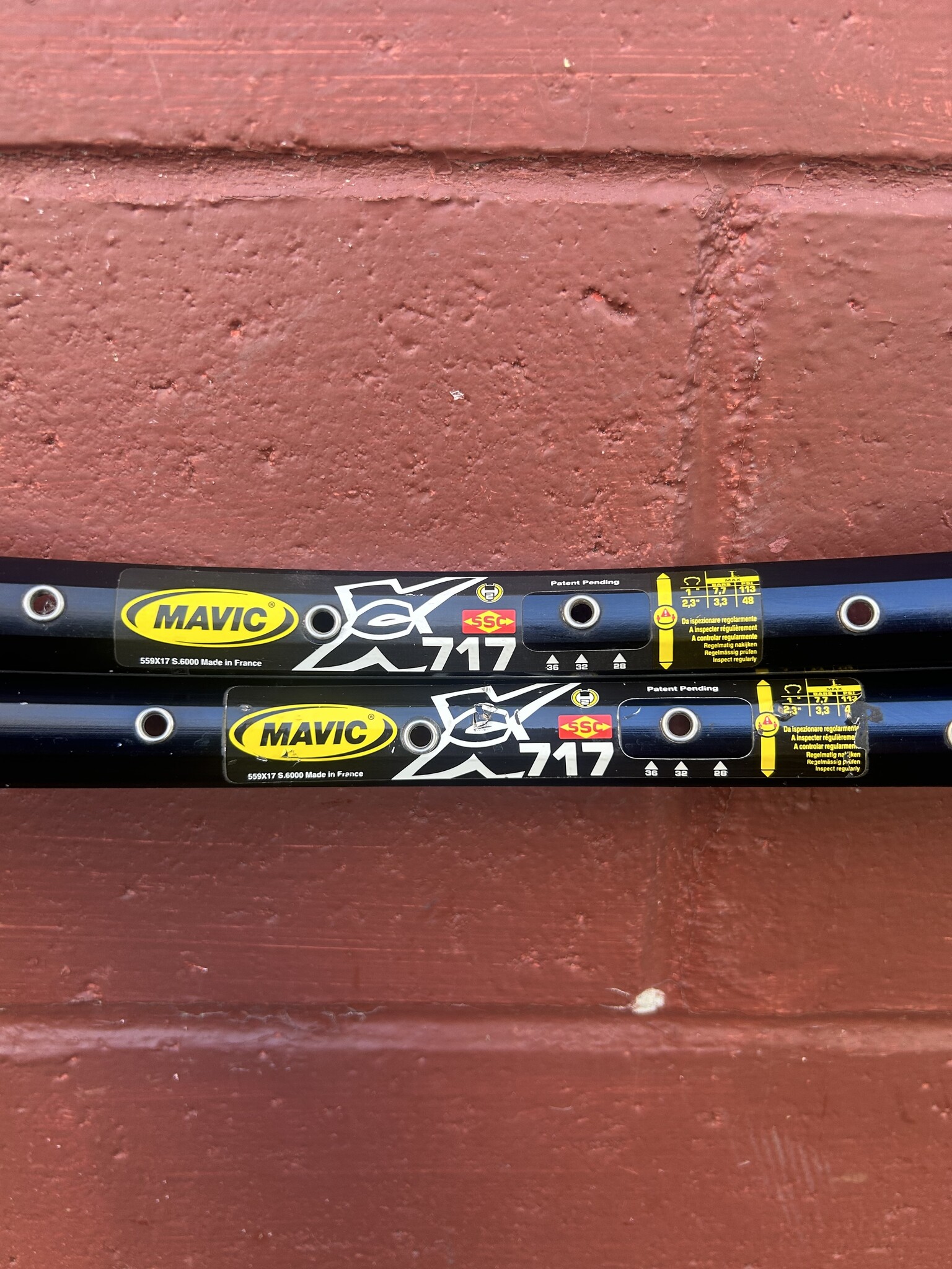 Mavic xc717 リム ペア Mavic xc717 リム ペア