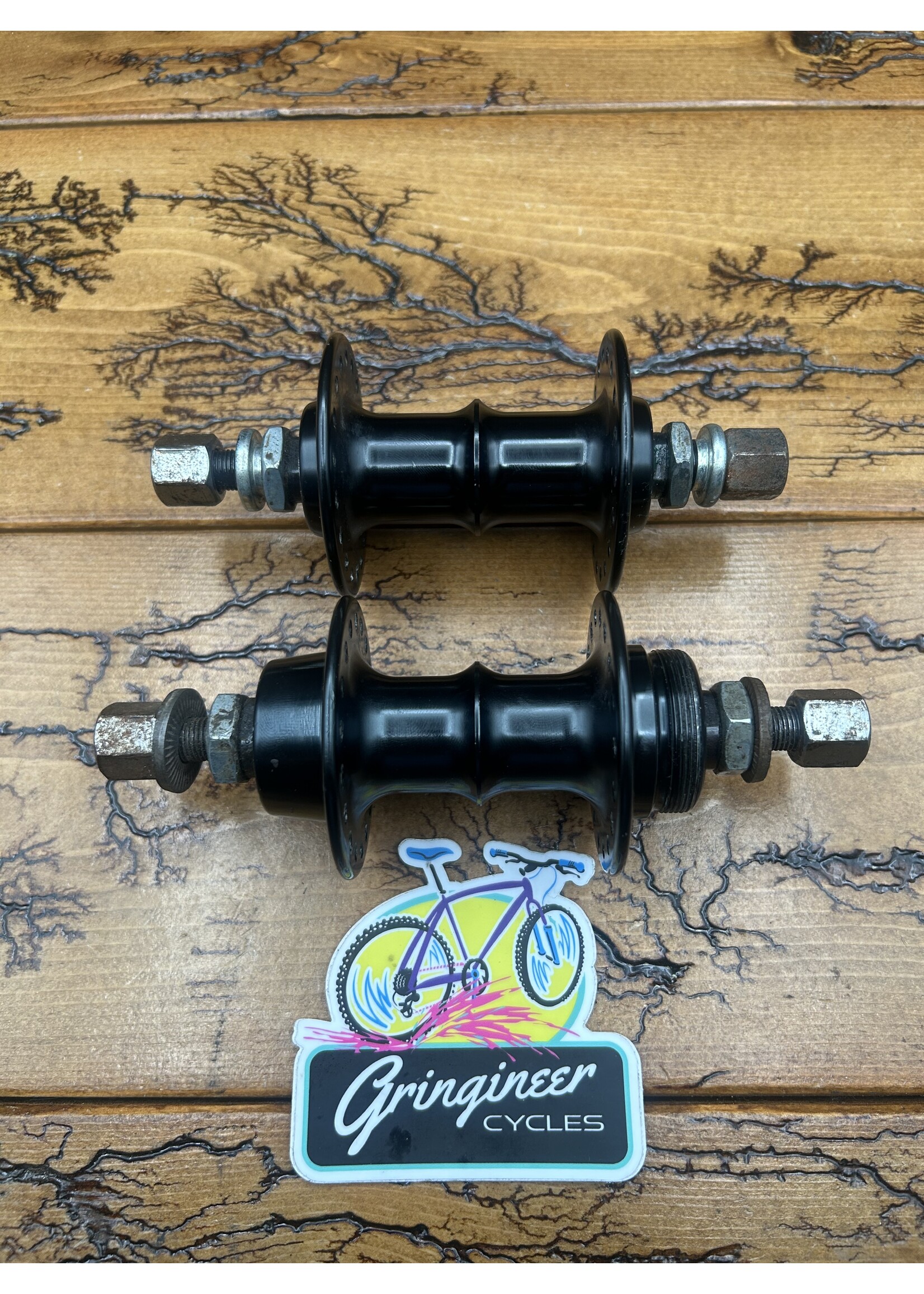 GT GT Mohawk 36 Hole 3/8 Black Hub Set