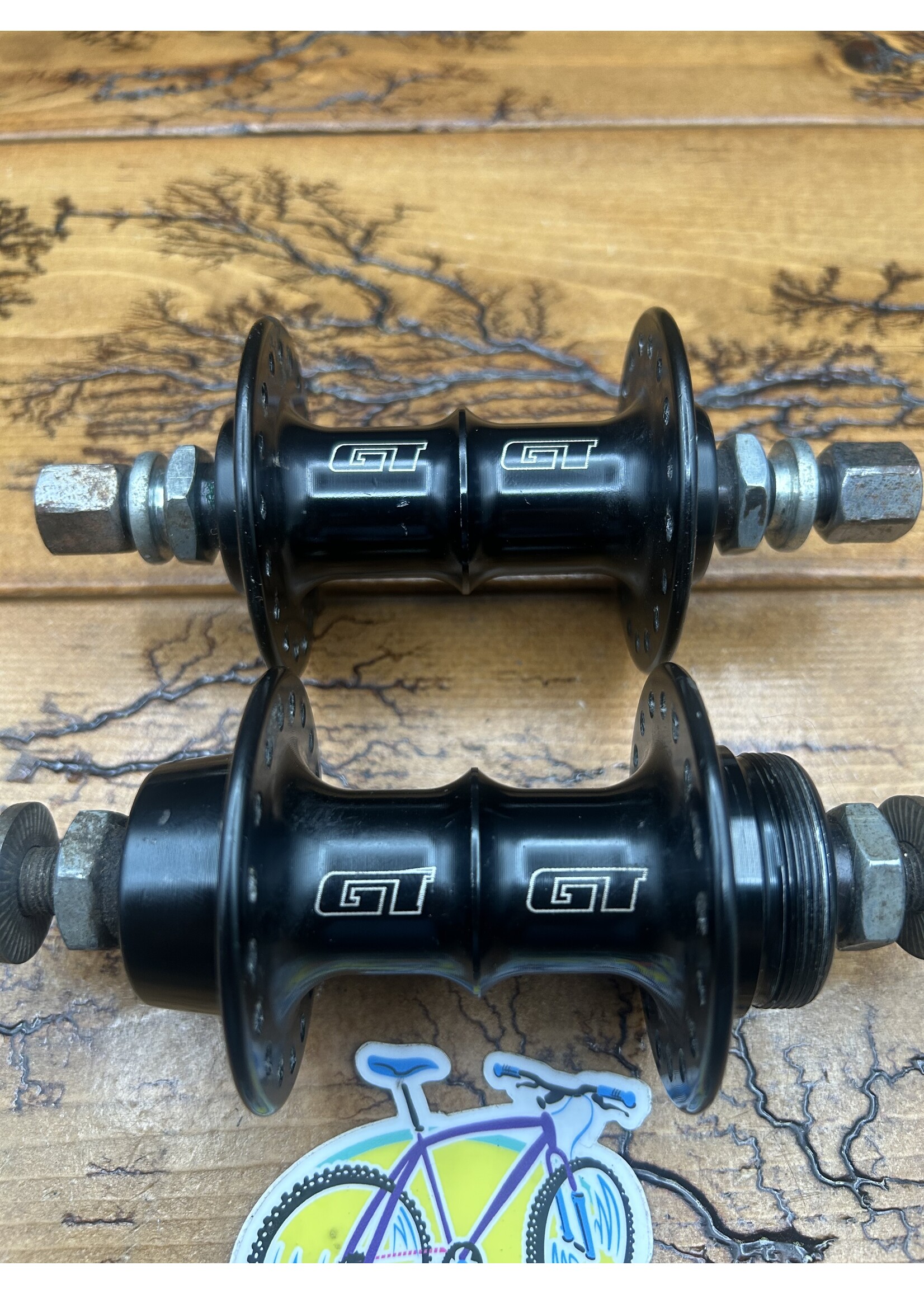 GT GT Mohawk 36 Hole 3/8 Black Hub Set