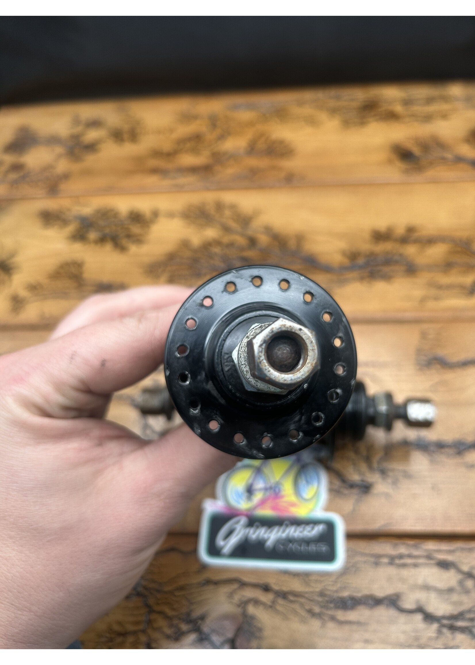 GT GT Mohawk 36 Hole 3/8 Black Hub Set