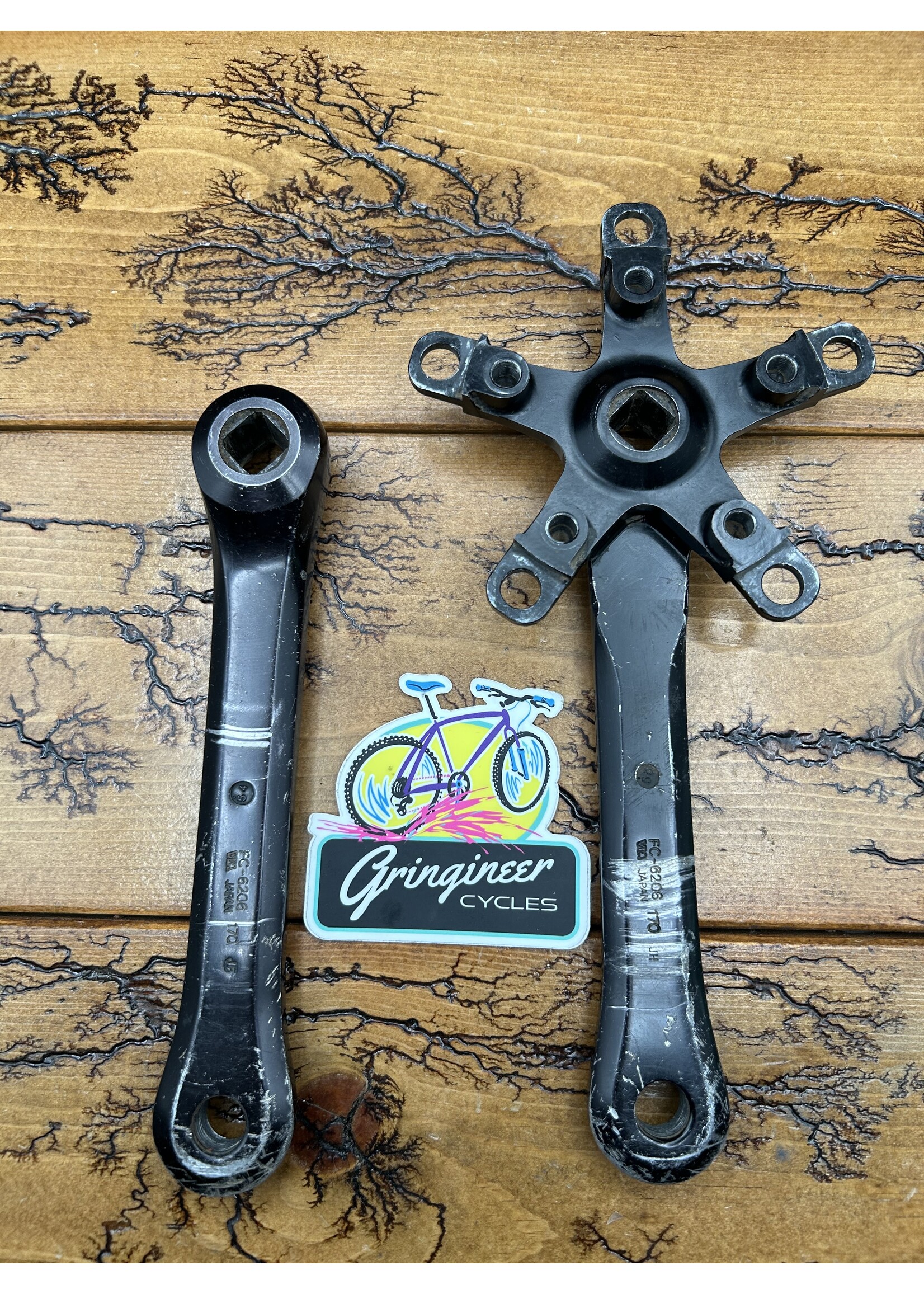 SHIMANO Shimano 600EX M700 FC-6206 Black 175mm Crankarms