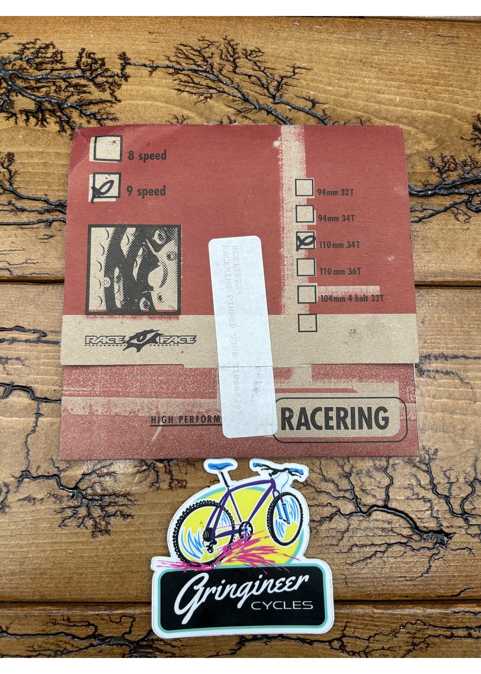 Raceface Raceface 34 Tooth 9 Speed 110 BCD Chainring NOS