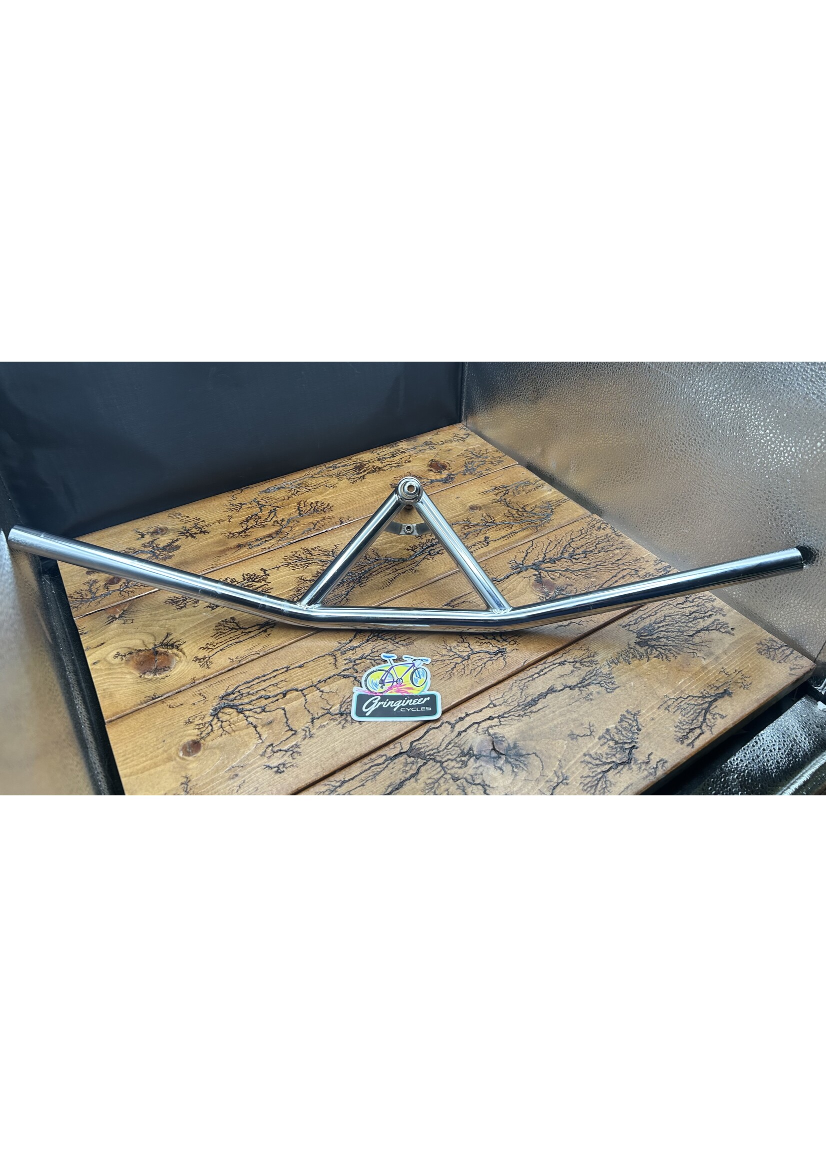 HL HL 695mm 21.1mm Chrome Bullmoose Handlebar