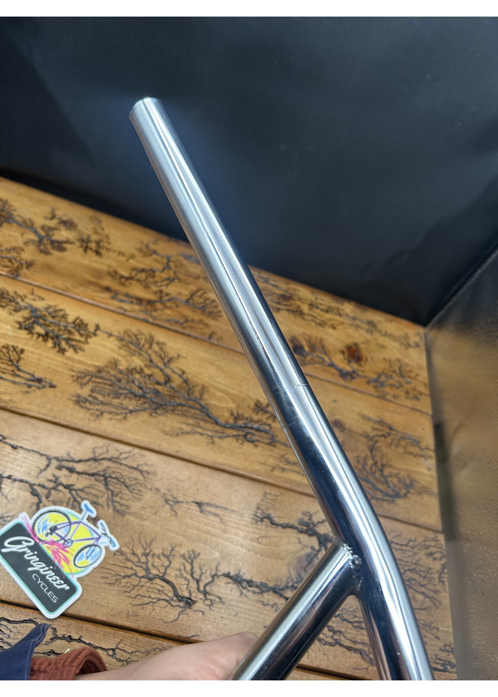 HL HL 695mm 21.1mm Chrome Bullmoose Handlebar