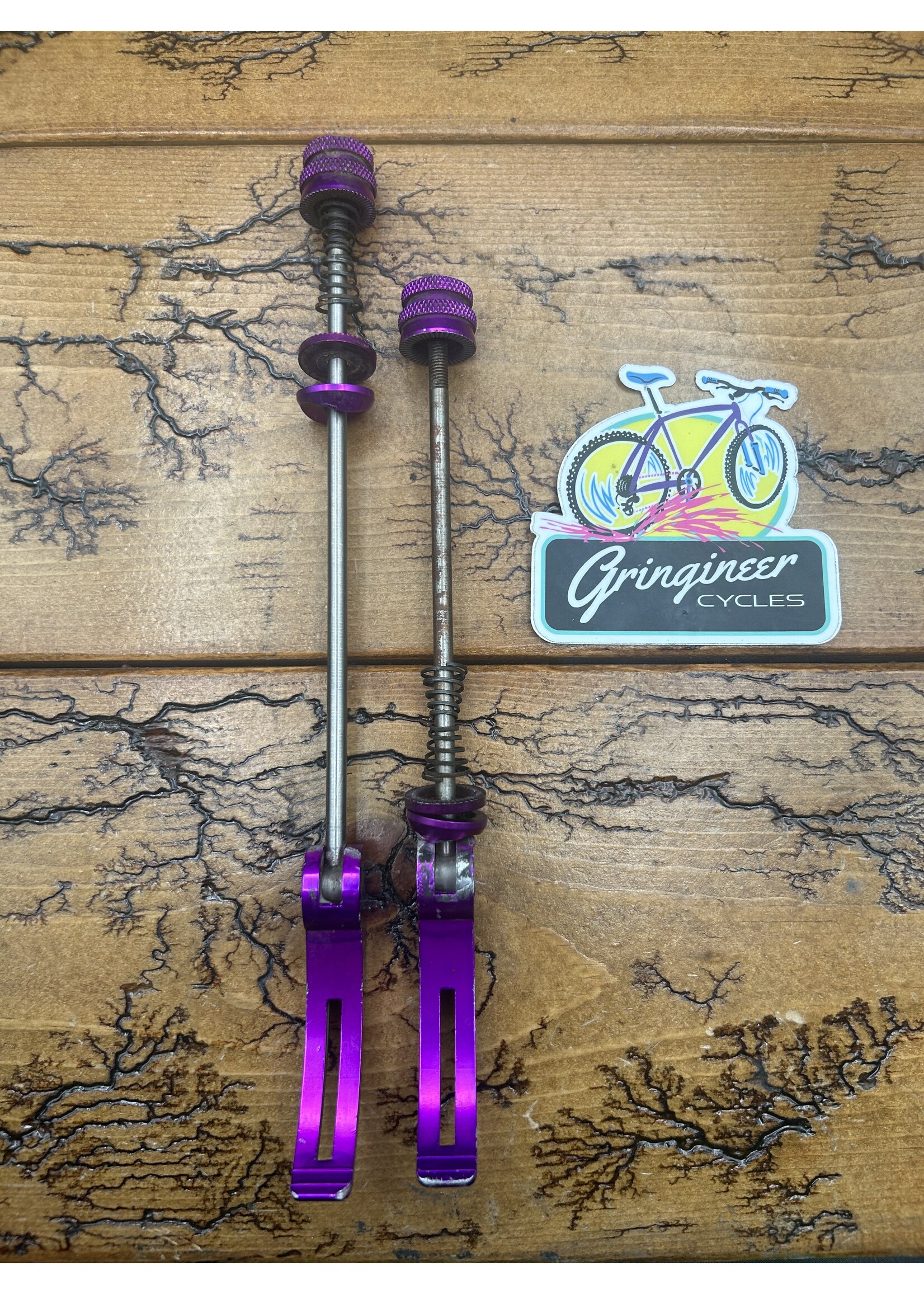 GT GT Purple Anodized Titanium Quick Release Skewers