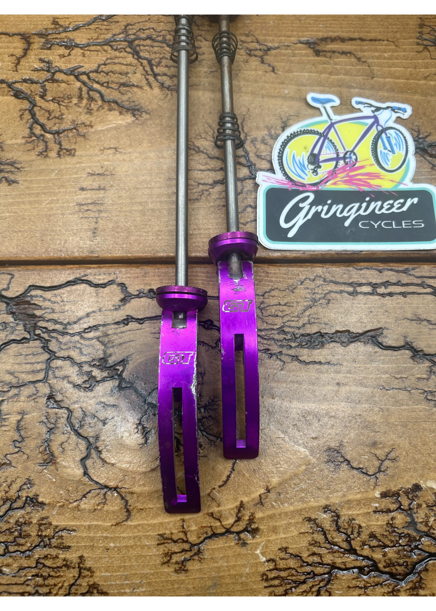GT GT Purple Anodized Titanium Quick Release Skewers