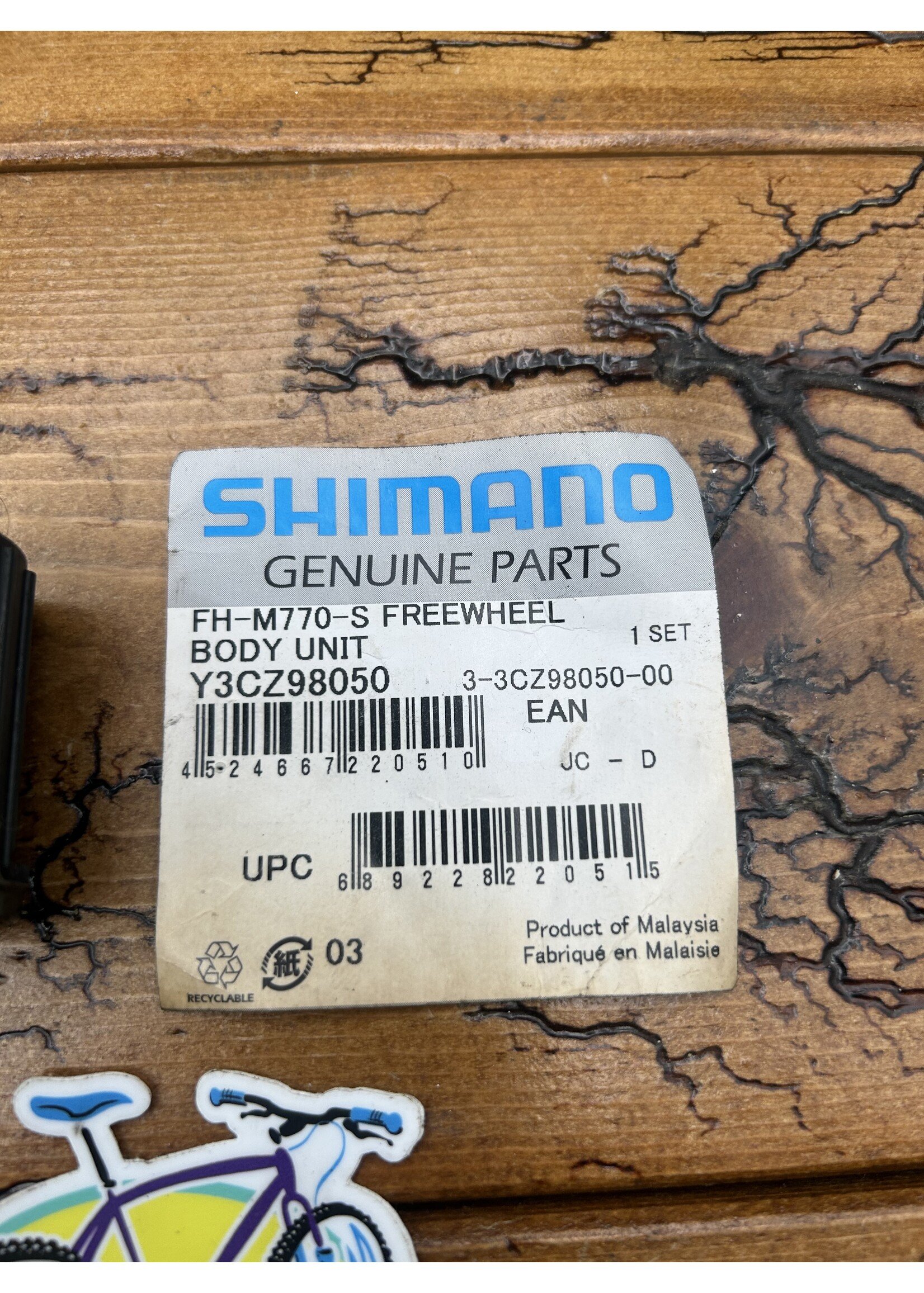 SHIMANO Shimano Deore XT FH-M770-S Freewheel Body Unit Y3CZ98050