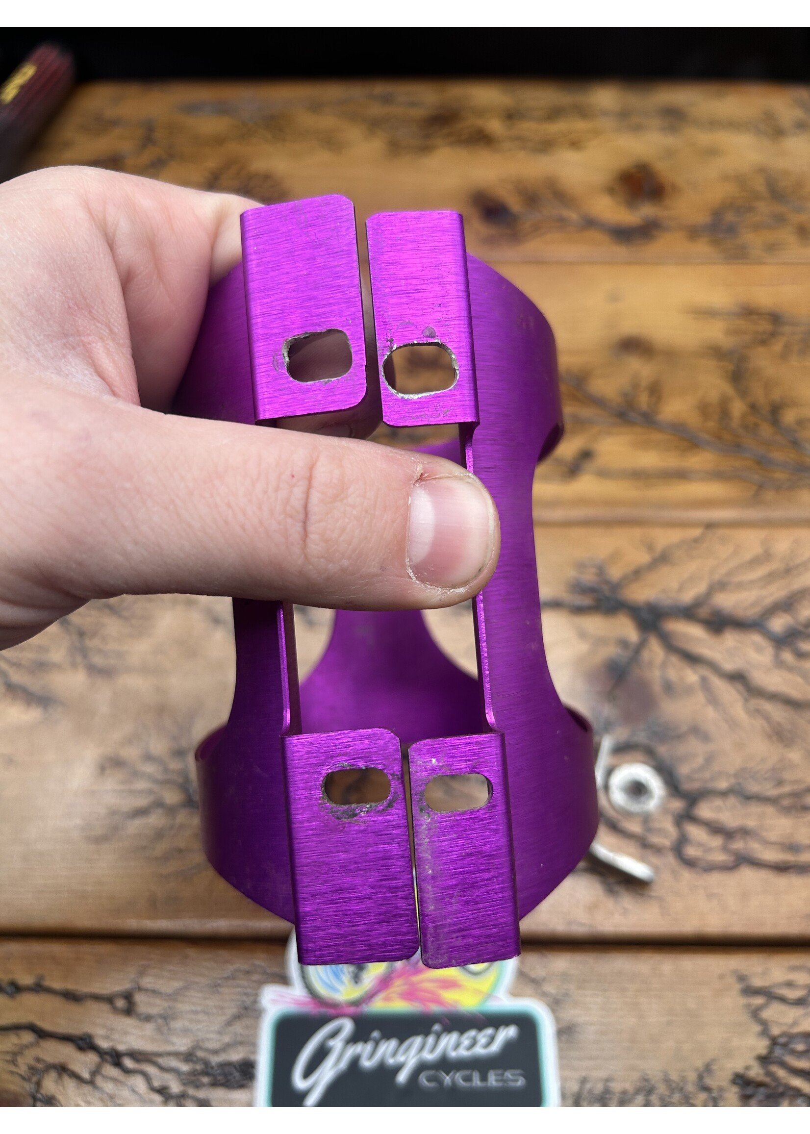 Ringle Ringle H2O Purple Anodized Water Bottle Cage