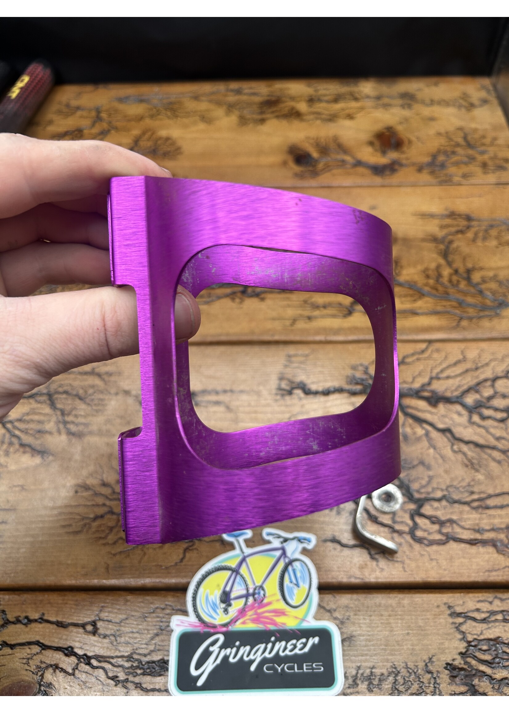 Ringle Ringle H2O Purple Anodized Water Bottle Cage
