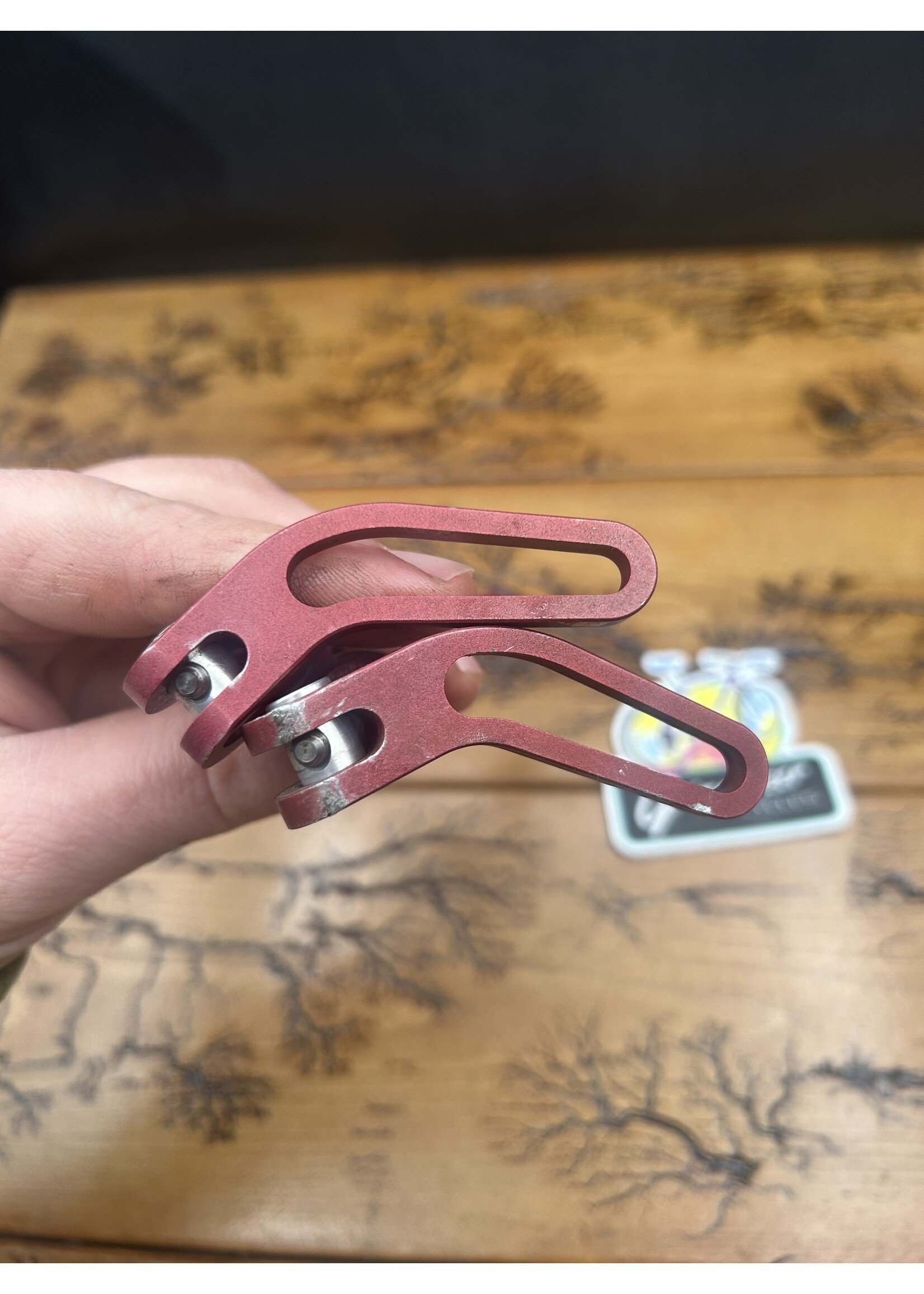 Critical Racing Critical Racing Red Titanium Quick Release Skewer Set