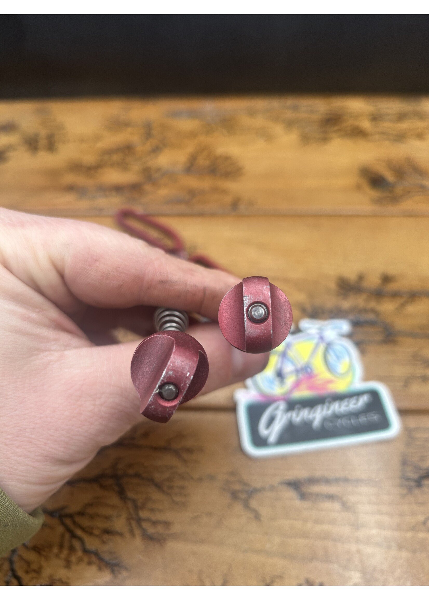 Critical Racing Critical Racing Red Titanium Quick Release Skewer Set