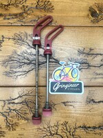 Critical Racing Critical Racing Red Titanium Quick Release Skewer Set