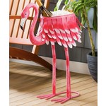 Evergreen Metal Flamingo Chiller/Planter