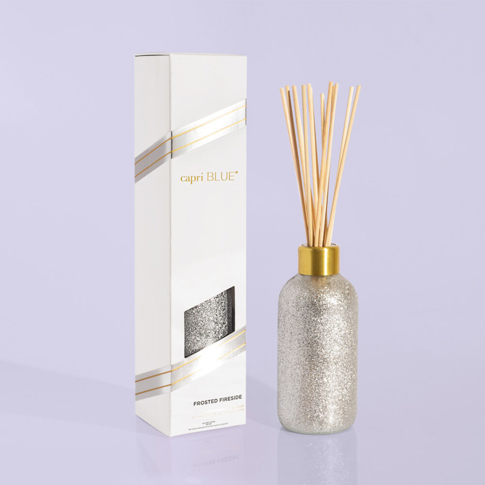 Capri Blue Frosted Fireside Glam Reed Diffuser 8oz