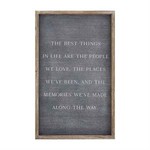 Mudpie The Best Things Plaque