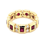 Jewelry By Danuta - Gold Drawer Ruby & Diamond Eternity Gold Ring