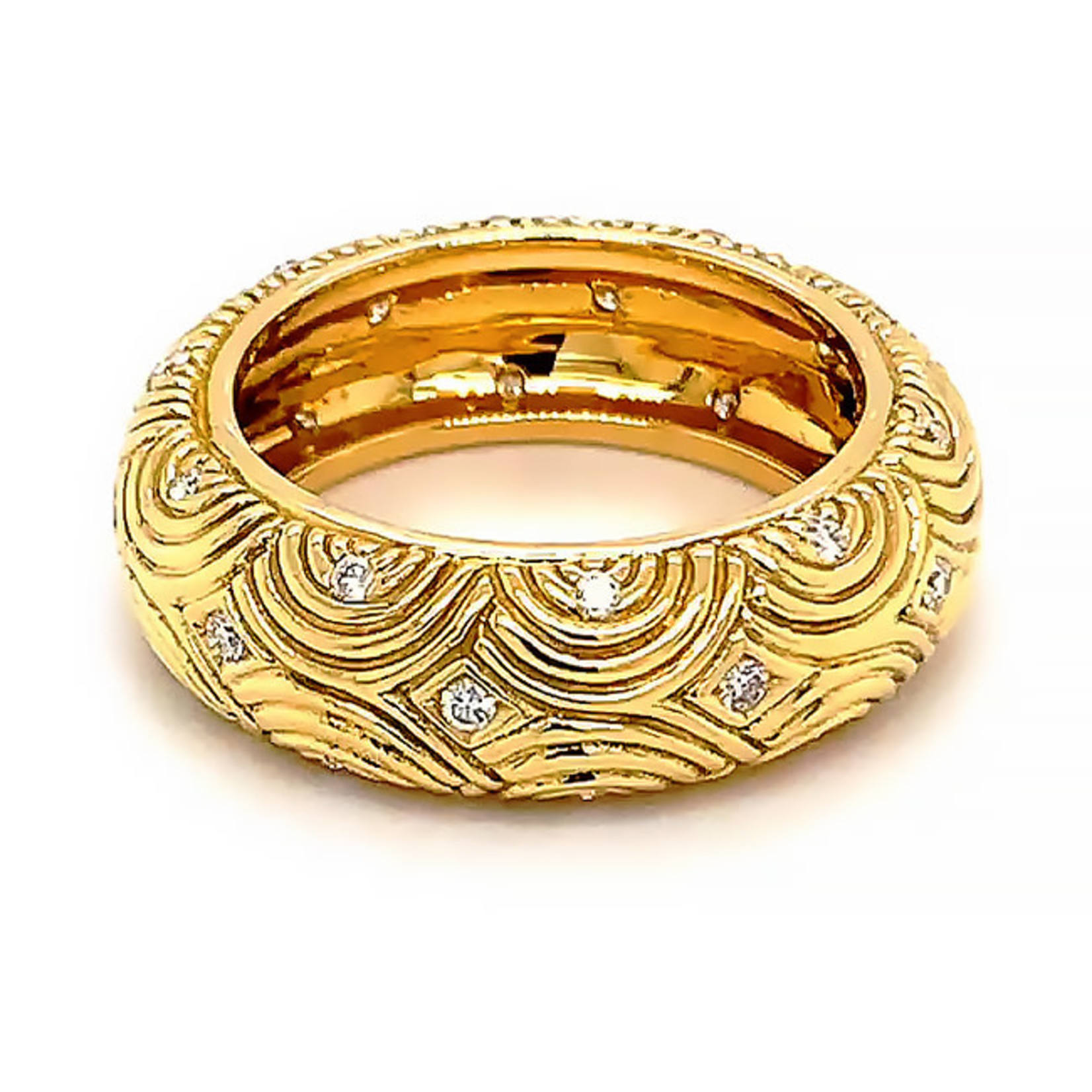 Jewelry By Danuta - Gold Drawer .30ct. Diamonds  & 18kt. Gold Band