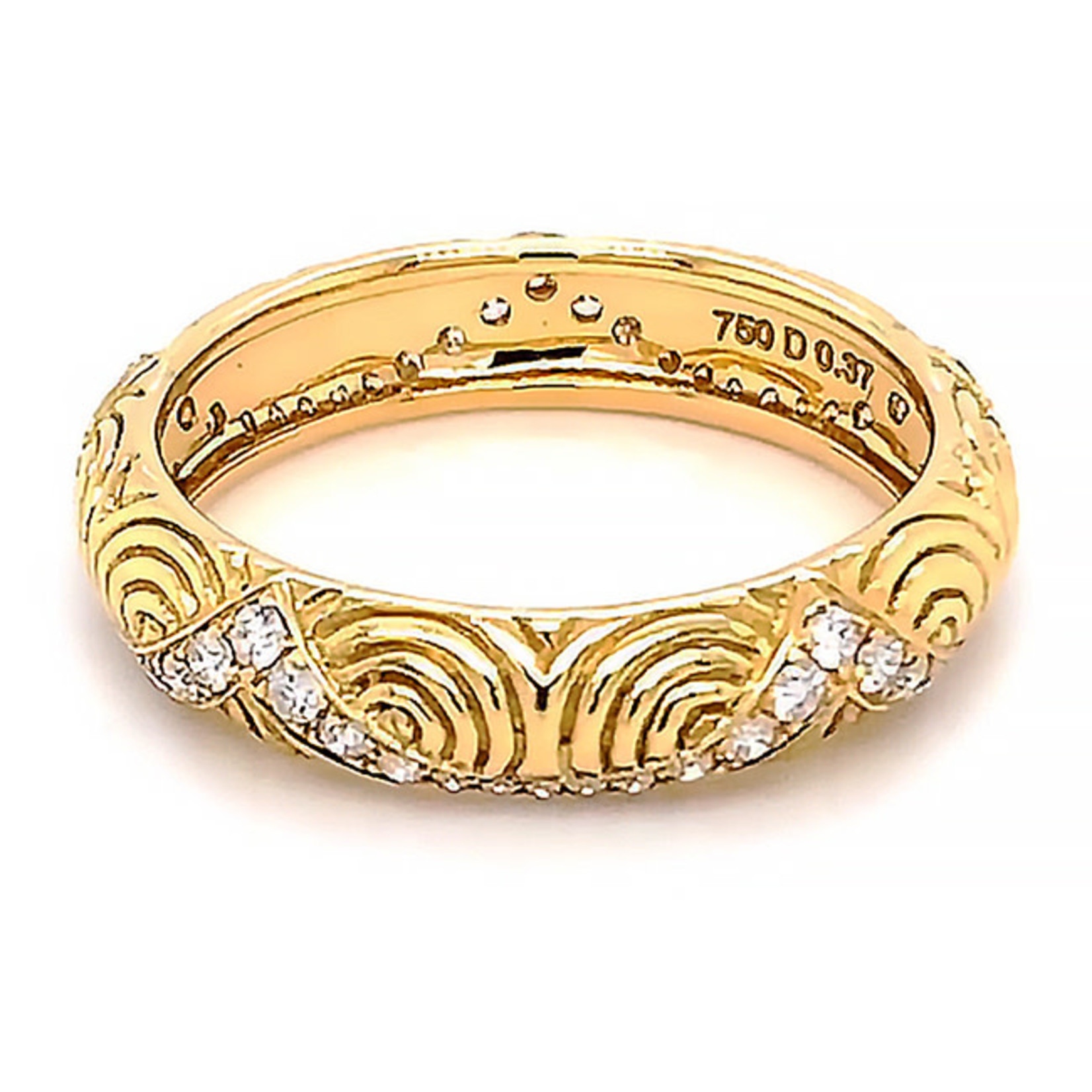 Jewelry By Danuta - Gold Drawer .37ct. Diamonds  & 18kt. Gold Band