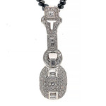 Jewelry By Danuta - Platinum Drawer White & Black Diamond Platinum Necklace