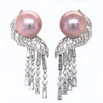 Jewelry By Danuta - Gold Drawer Lavender Pearl & Diamond 18kt. White Gold Pink 16 mm pearls Call for price