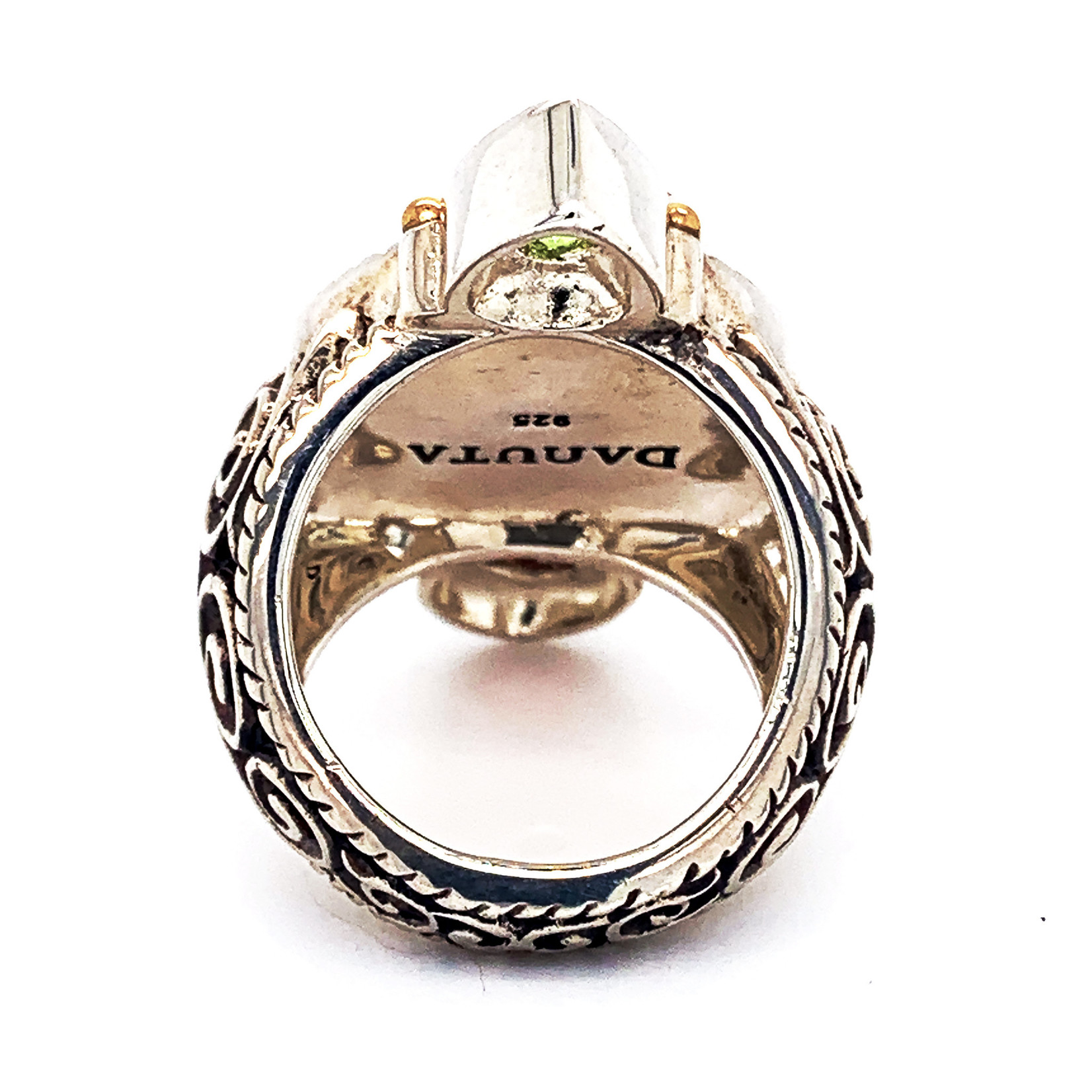 Jewelry By Danuta - Silver Drawer Pearl & Garnet & Peridot Silver Ring