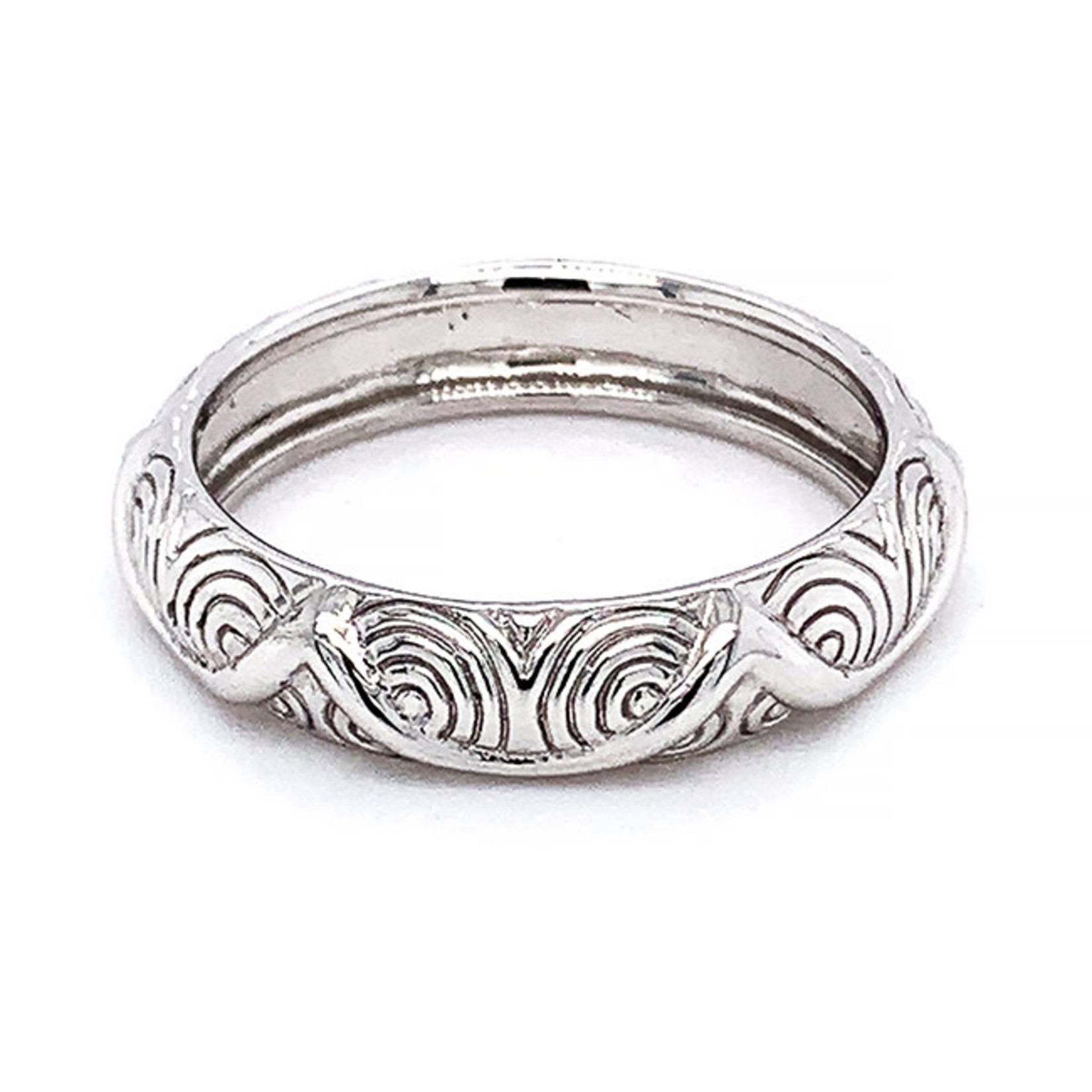 Jewelry By Danuta - Platinum Drawer Men's Wave Style Platinum Ring