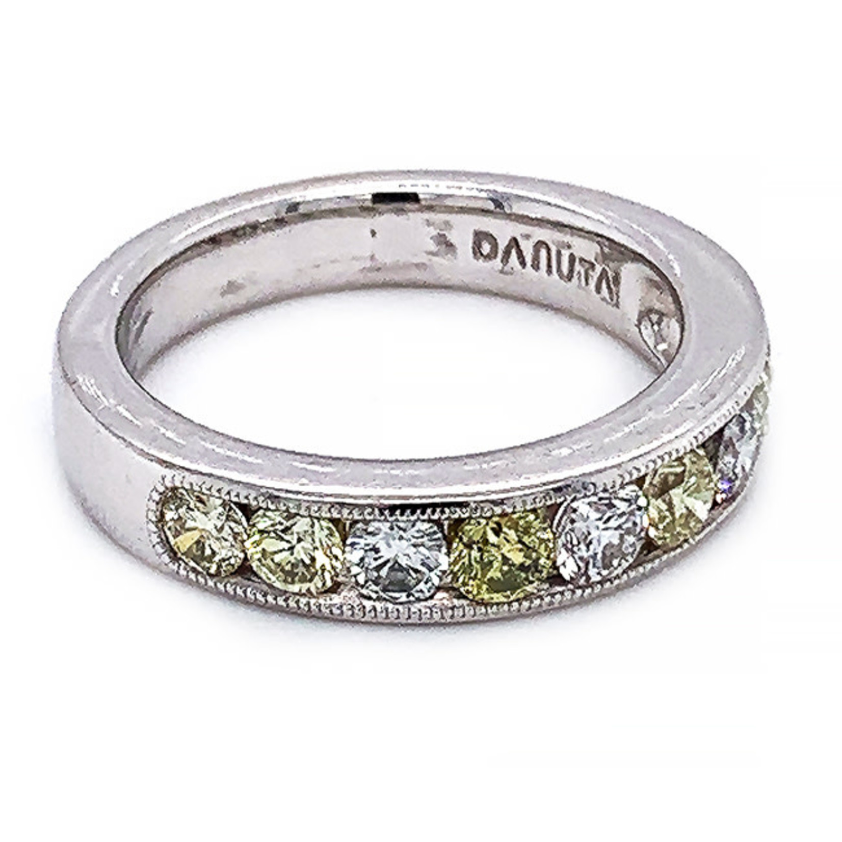 Jewelry By Danuta - Platinum Drawer Natural Color Diamond Platinum Ring 1 ct GYPW Dai