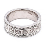 Jewelry By Danuta - Platinum Drawer Men's Platinum Band X Style