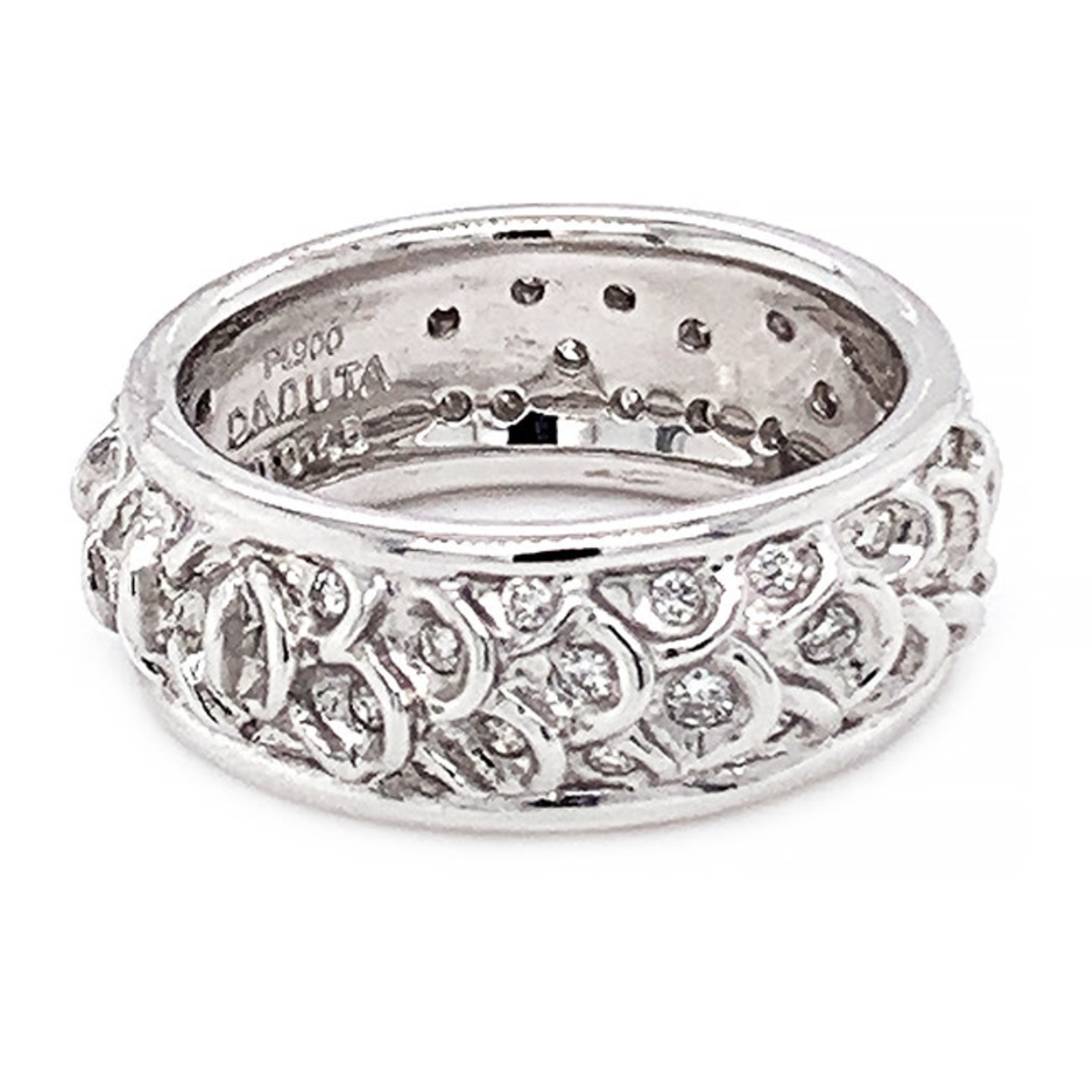 Jewelry By Danuta - Platinum Drawer Diamond .46ct. Platinum Wave Band,.46ctDia