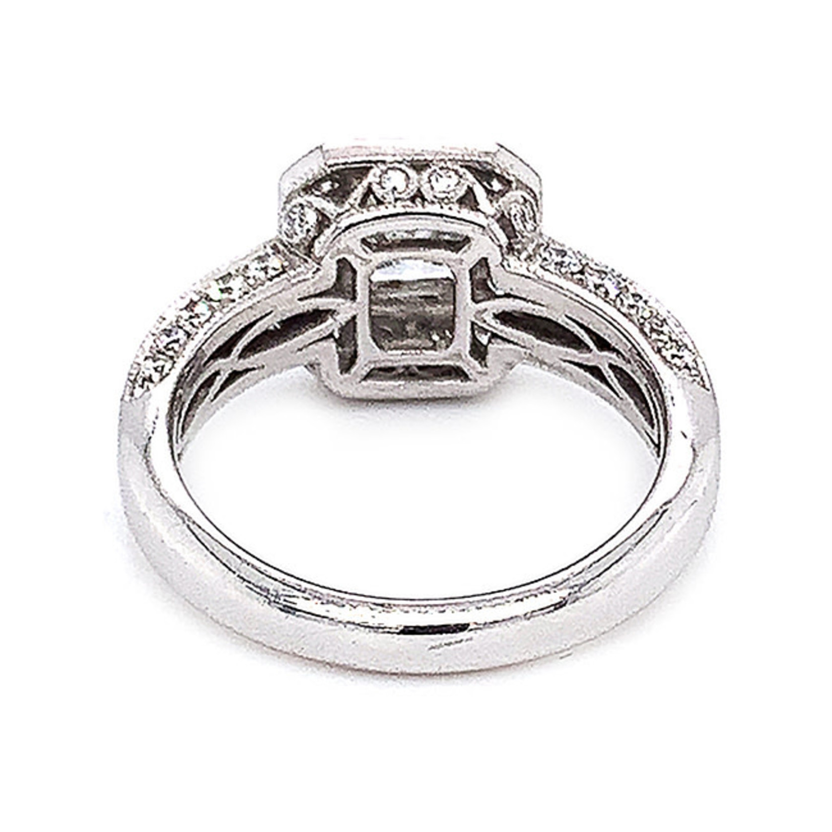 Jewelry By Danuta - Platinum Drawer .71ct EVS  center Princess .88ct SD Diamond Platinum Ring