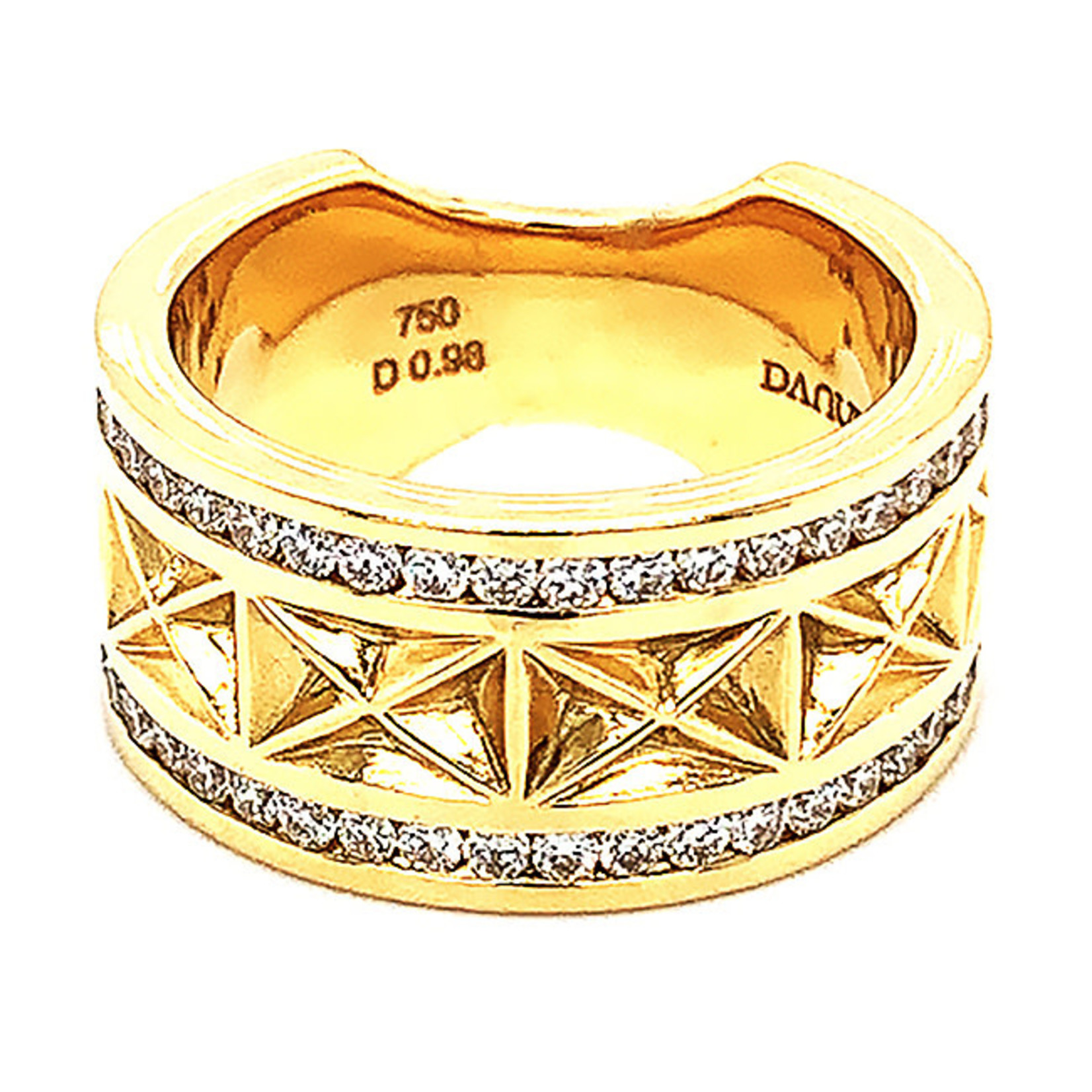 Jewelry By Danuta - Gold Drawer .89ct. Diamond  & 18kt. Gold Band