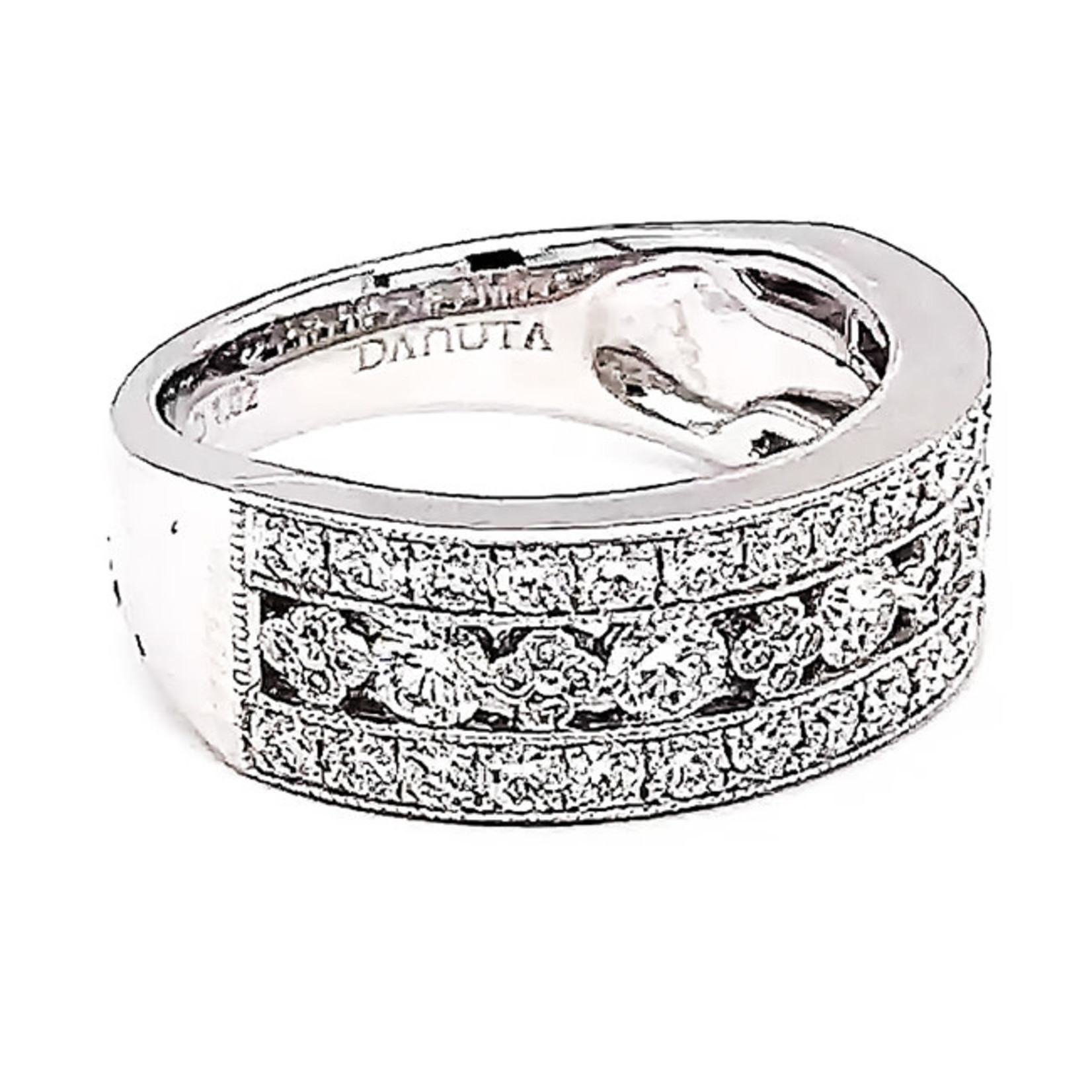 Jewelry By Danuta - Platinum Drawer Diamonds 1.02ct. & Platinum Band,1.02ct Dia
