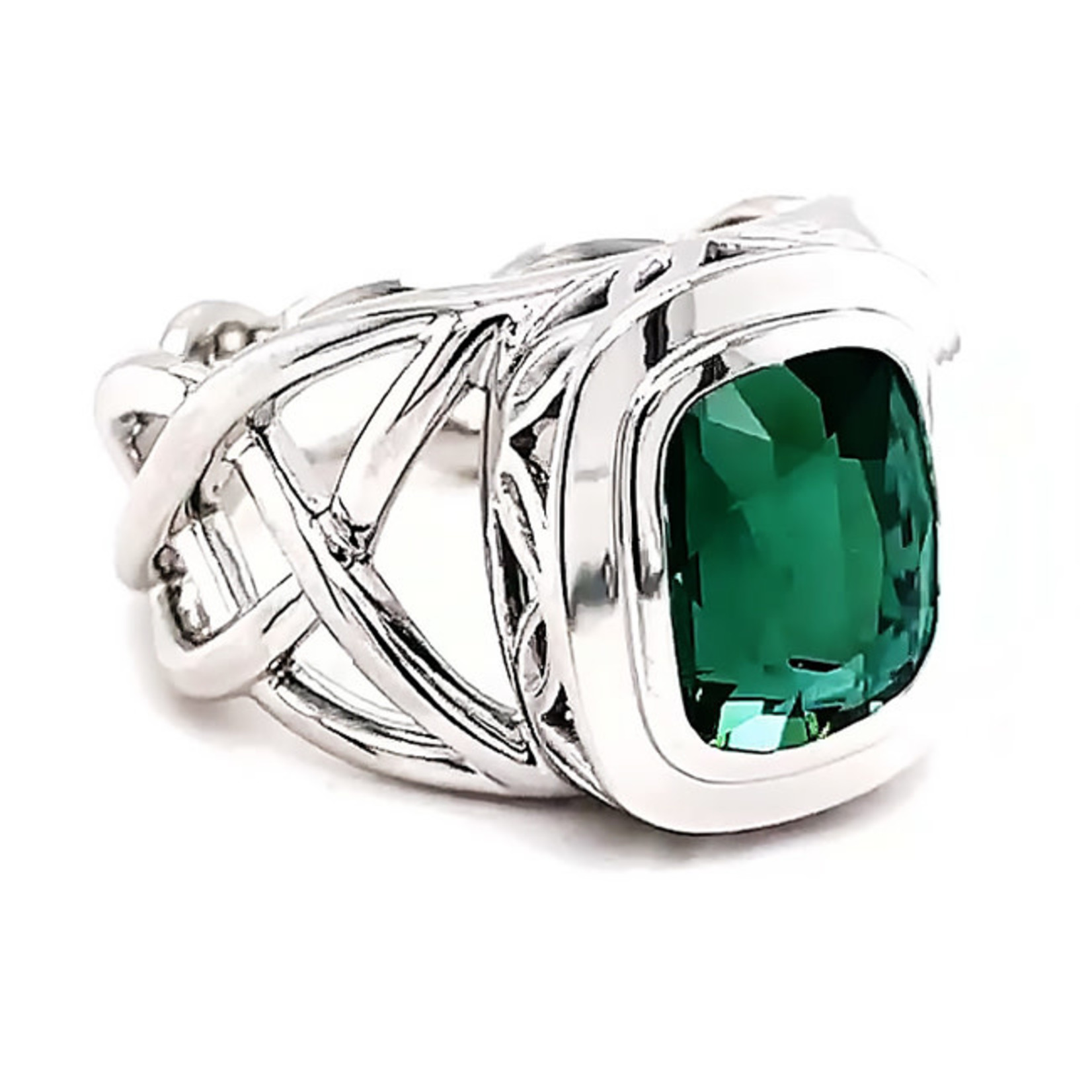 Jewelry By Danuta - Platinum Drawer Emerald & Platinum Ring, SOLD , call for estimate