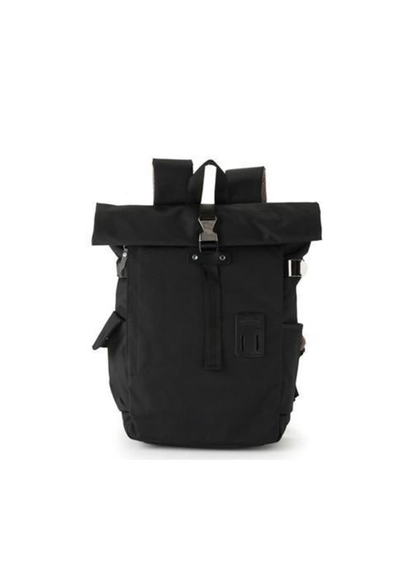roll top backpack black