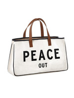 Peace Out Canvas Tote