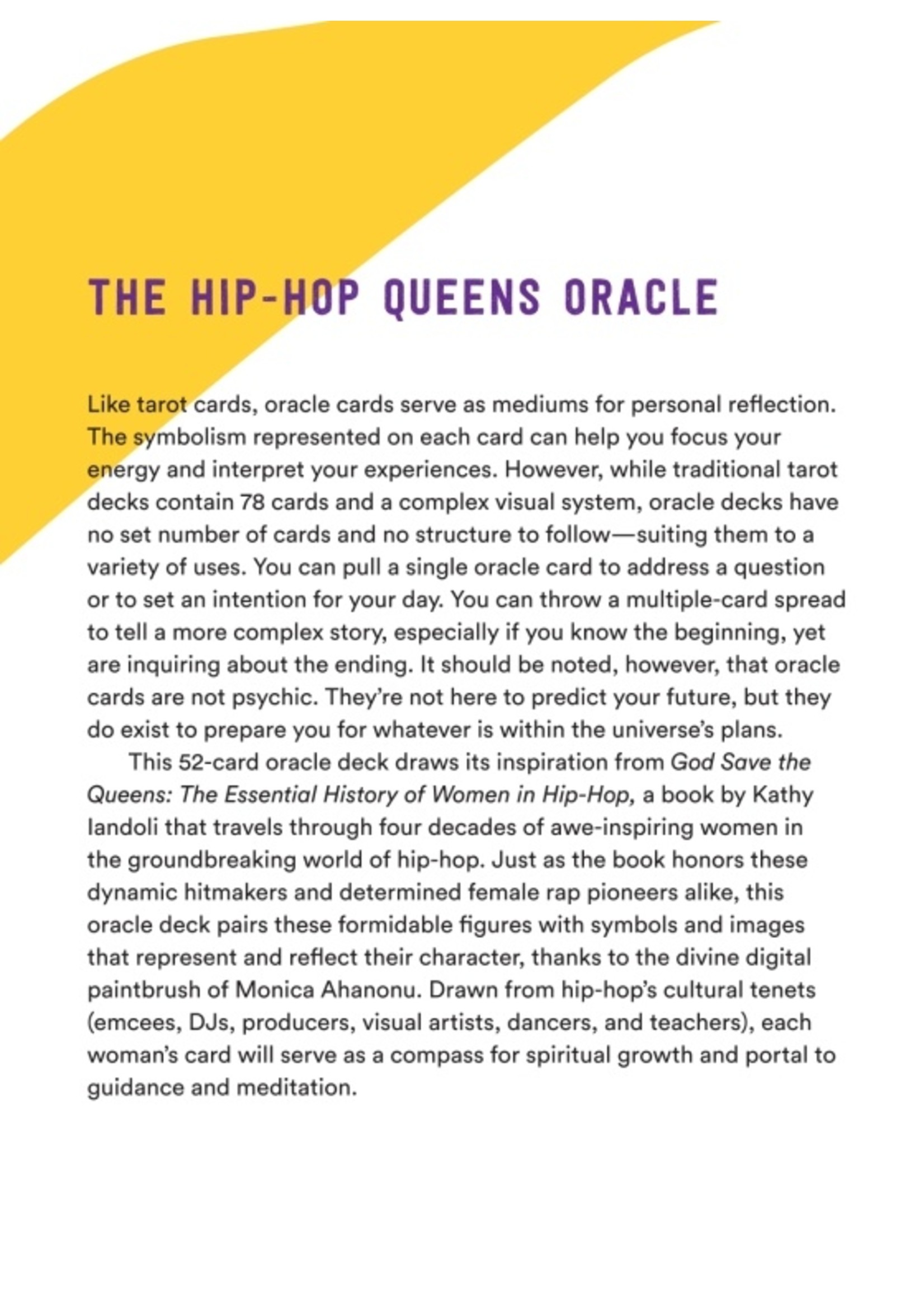 Hip Hop Queens Oracle Deck