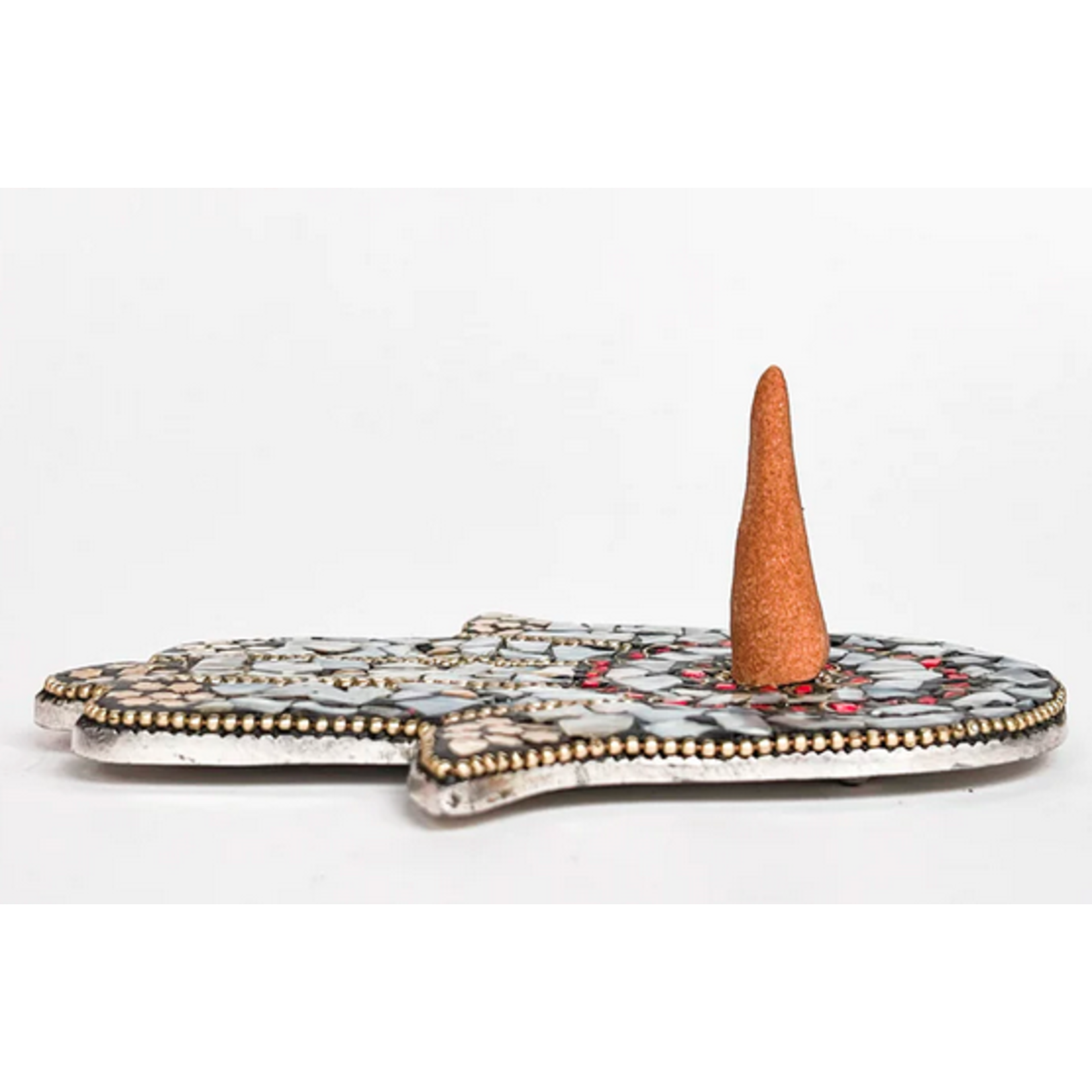 Artschatz Hamsa Hand Incense Holder- Pearl