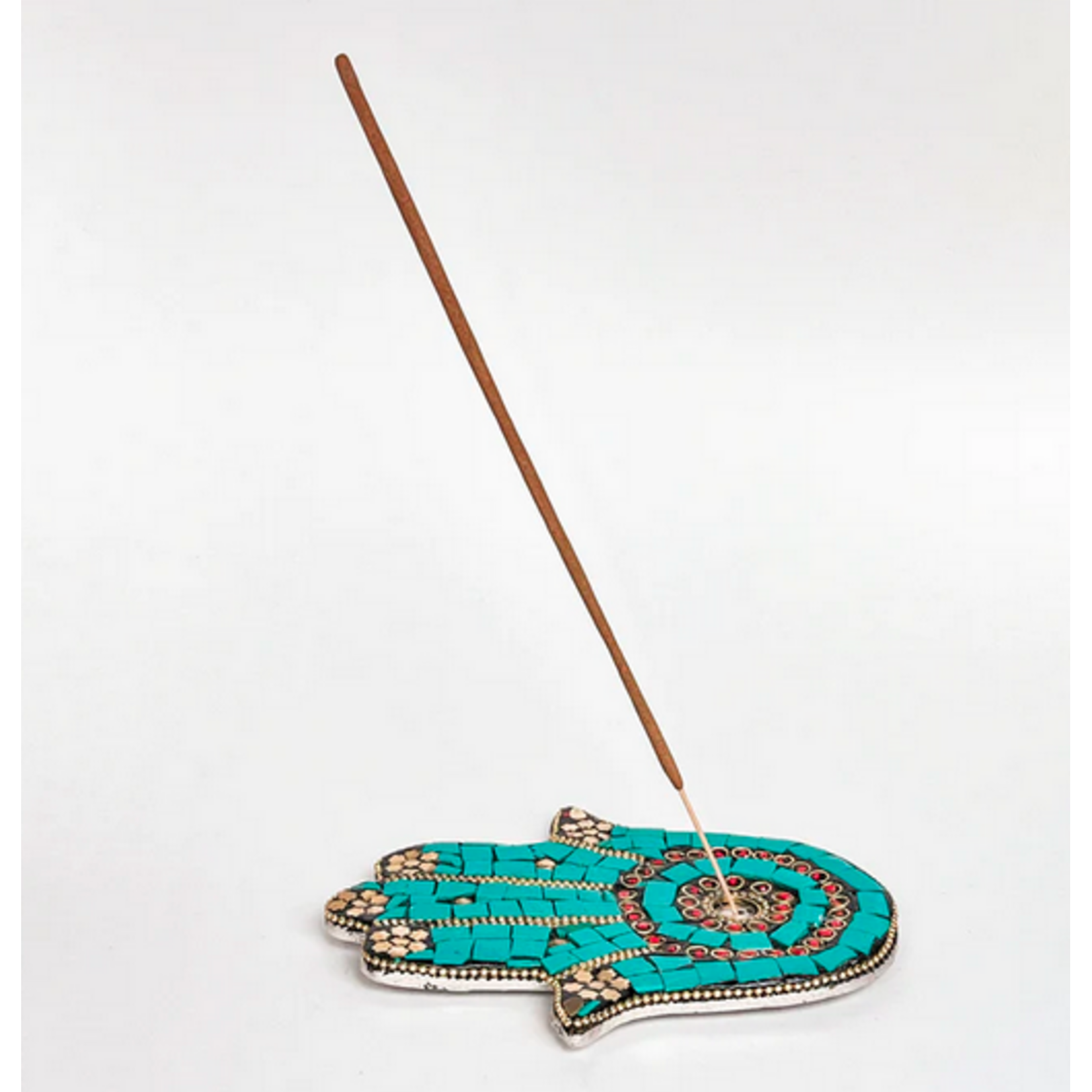 Artschatz Hamsa Hand Incense Holder- Turquoise